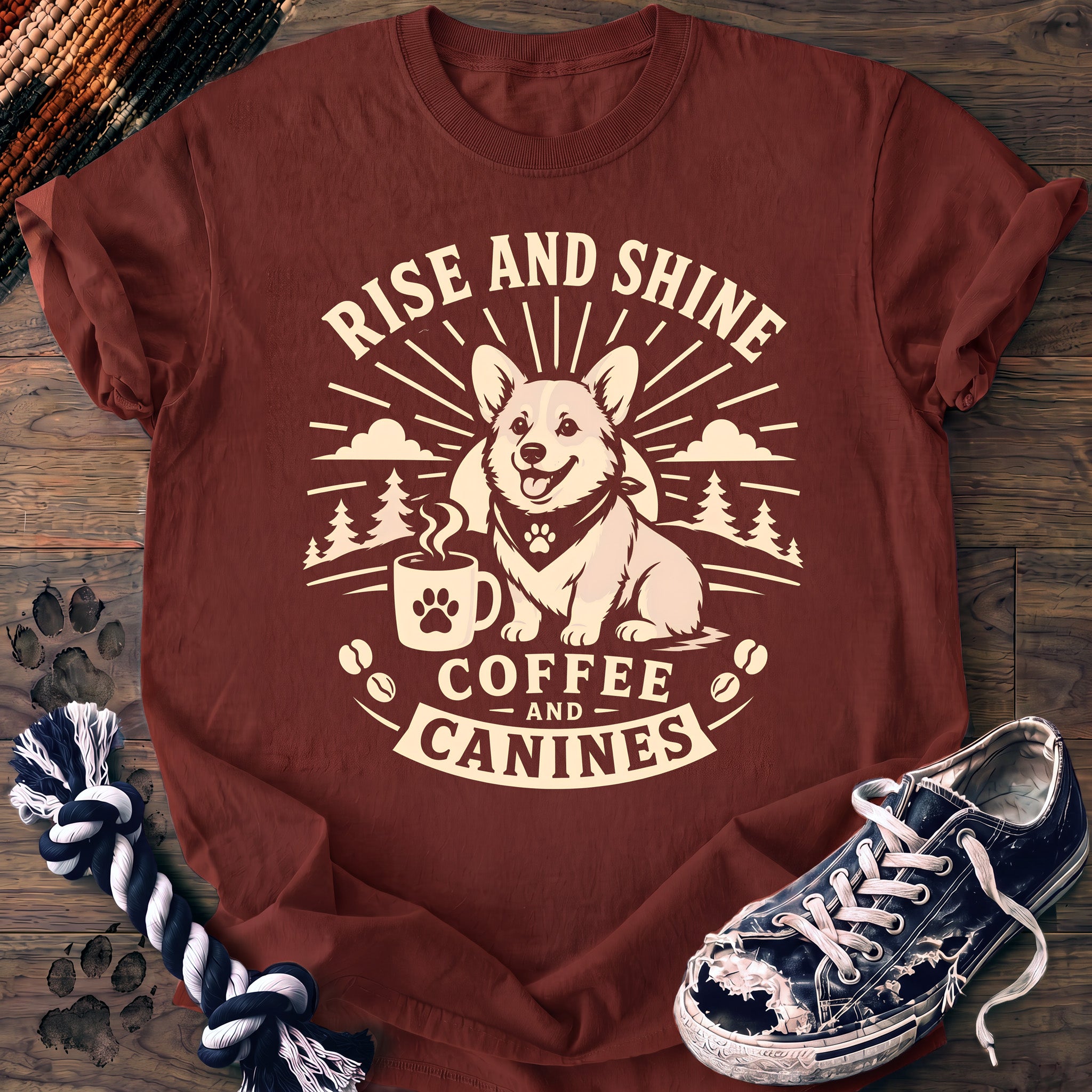 PAWSSION CLUB t-shirt in Brick color - SKU PC-0348