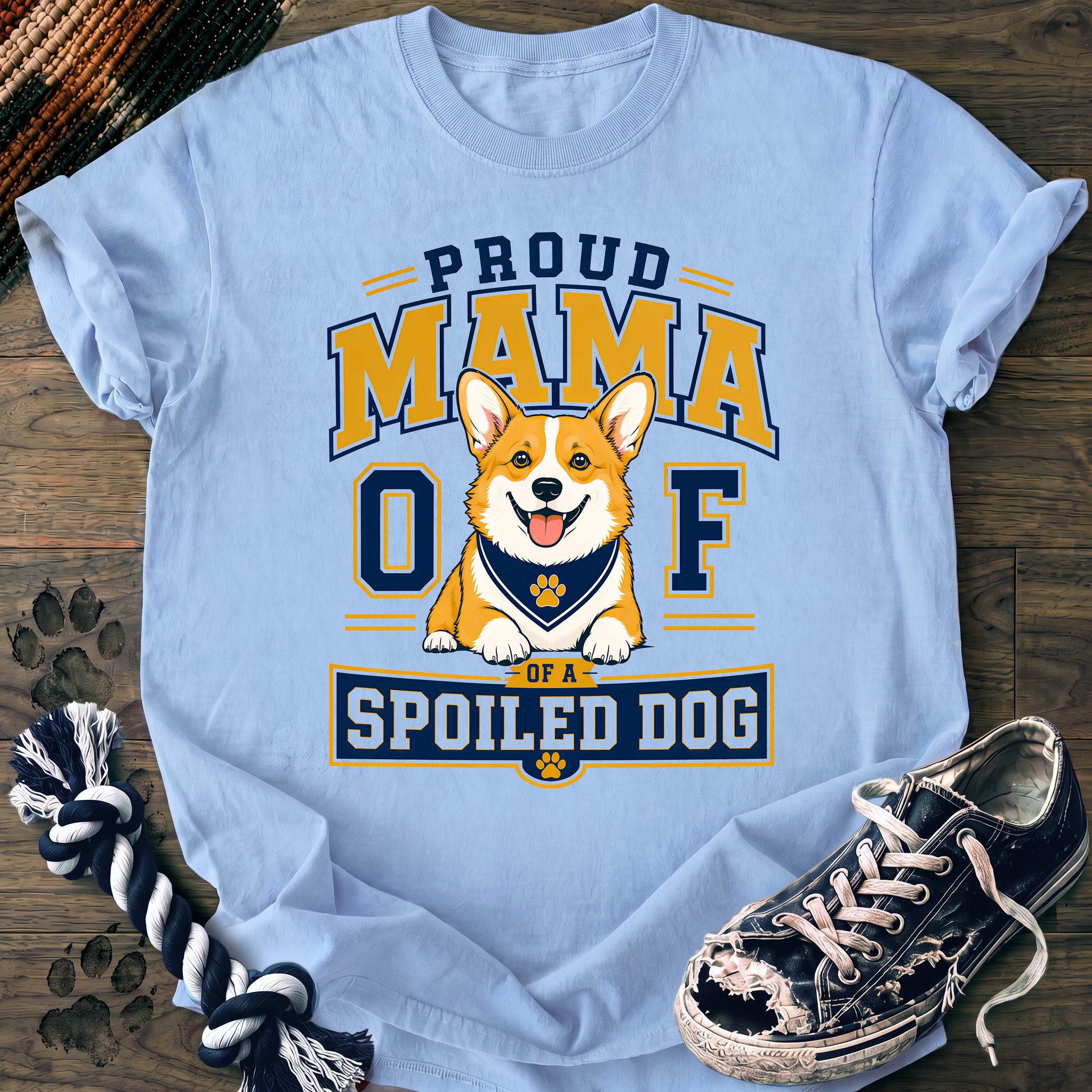 PAWSSION CLUB t-shirt in Chambray color - SKU PC-0349