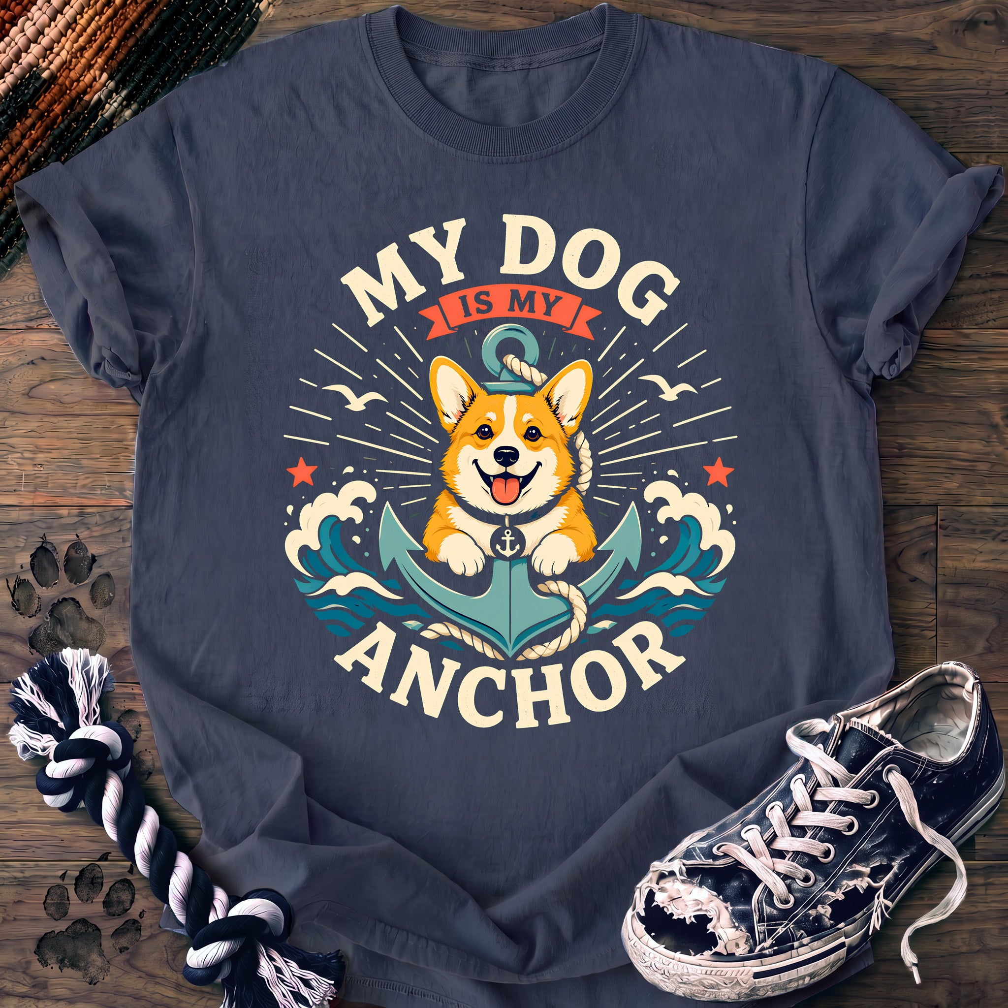 PAWSSION CLUB t-shirt in BlueJean color - SKU PC-0353