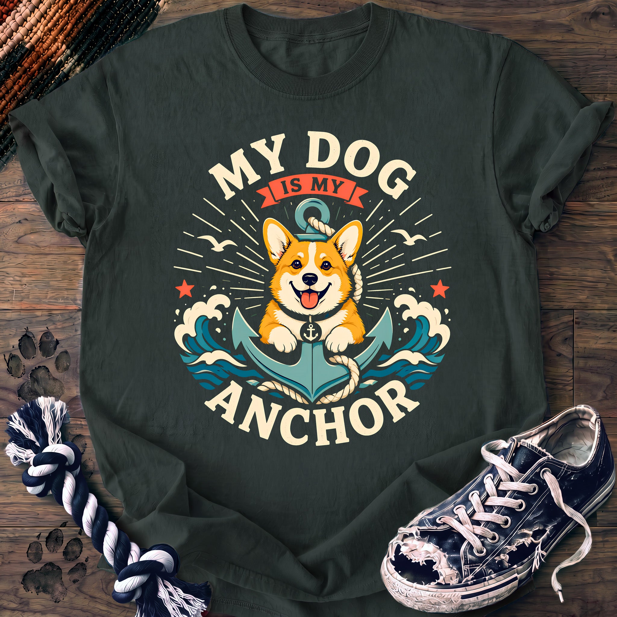 PAWSSION CLUB t-shirt in BlueSpruce color - SKU PC-0353