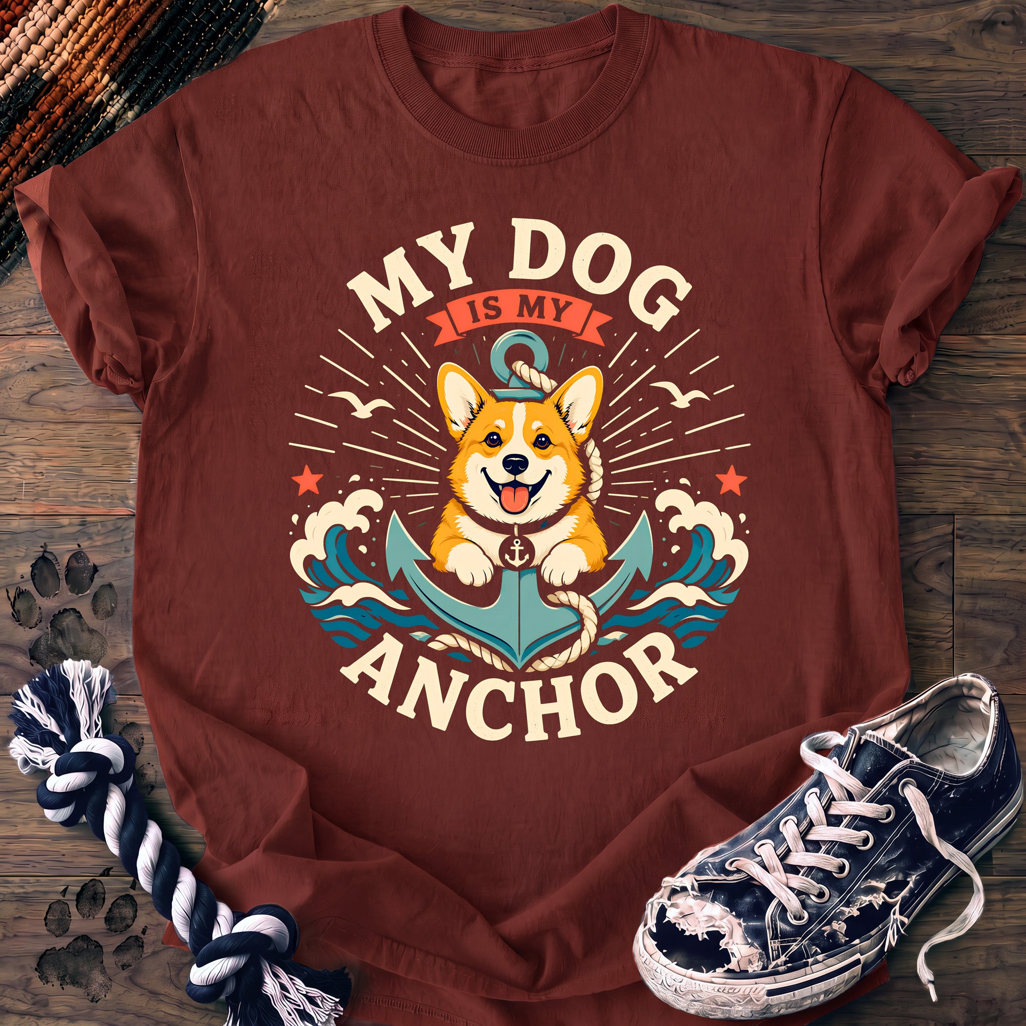 PAWSSION CLUB t-shirt in Brick color - SKU PC-0353