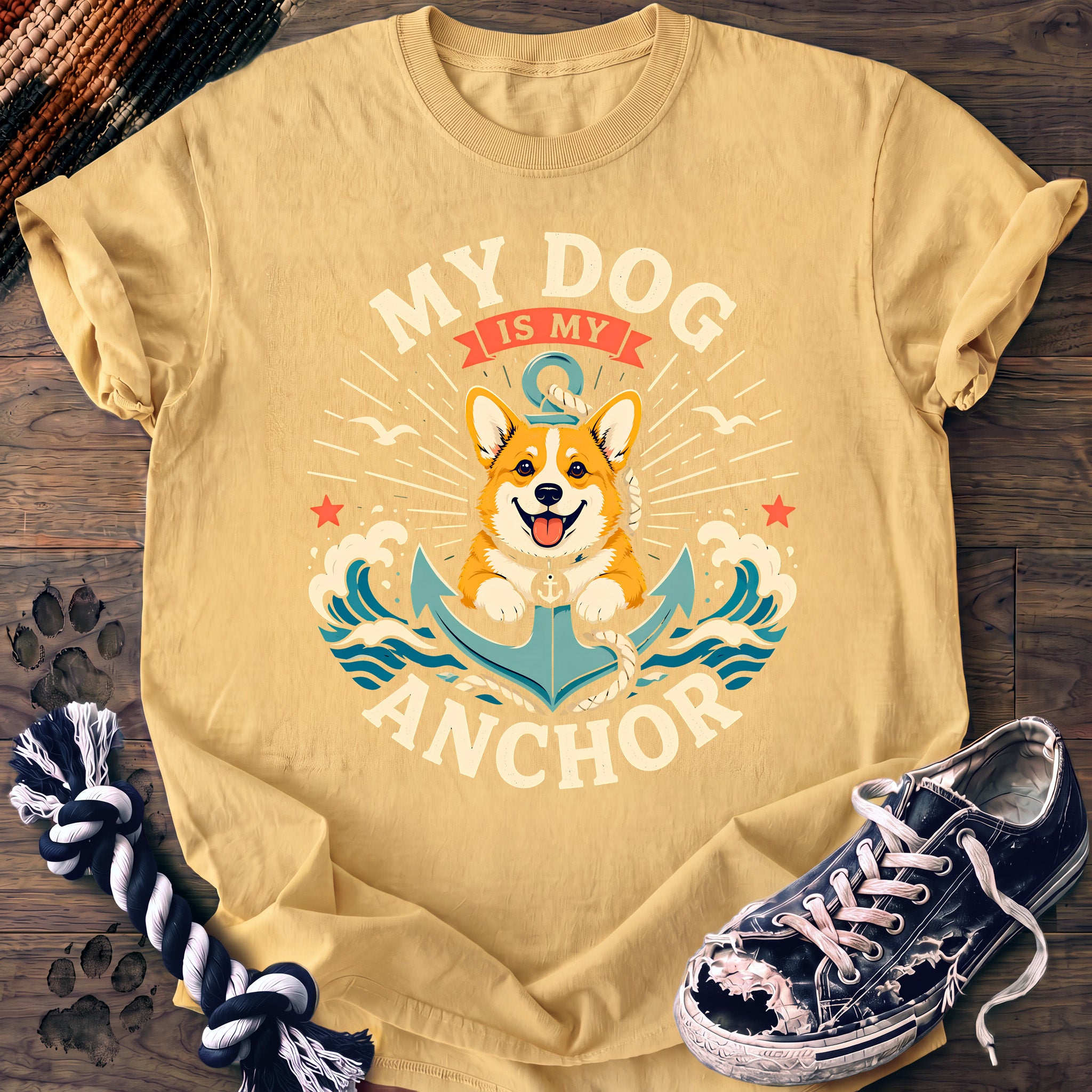 PAWSSION CLUB t-shirt in Butter color - SKU PC-0353