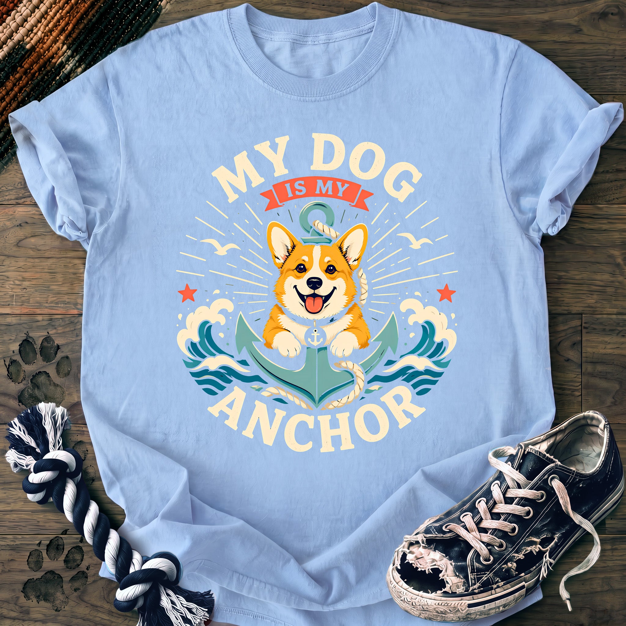 PAWSSION CLUB t-shirt in Chambray color - SKU PC-0353