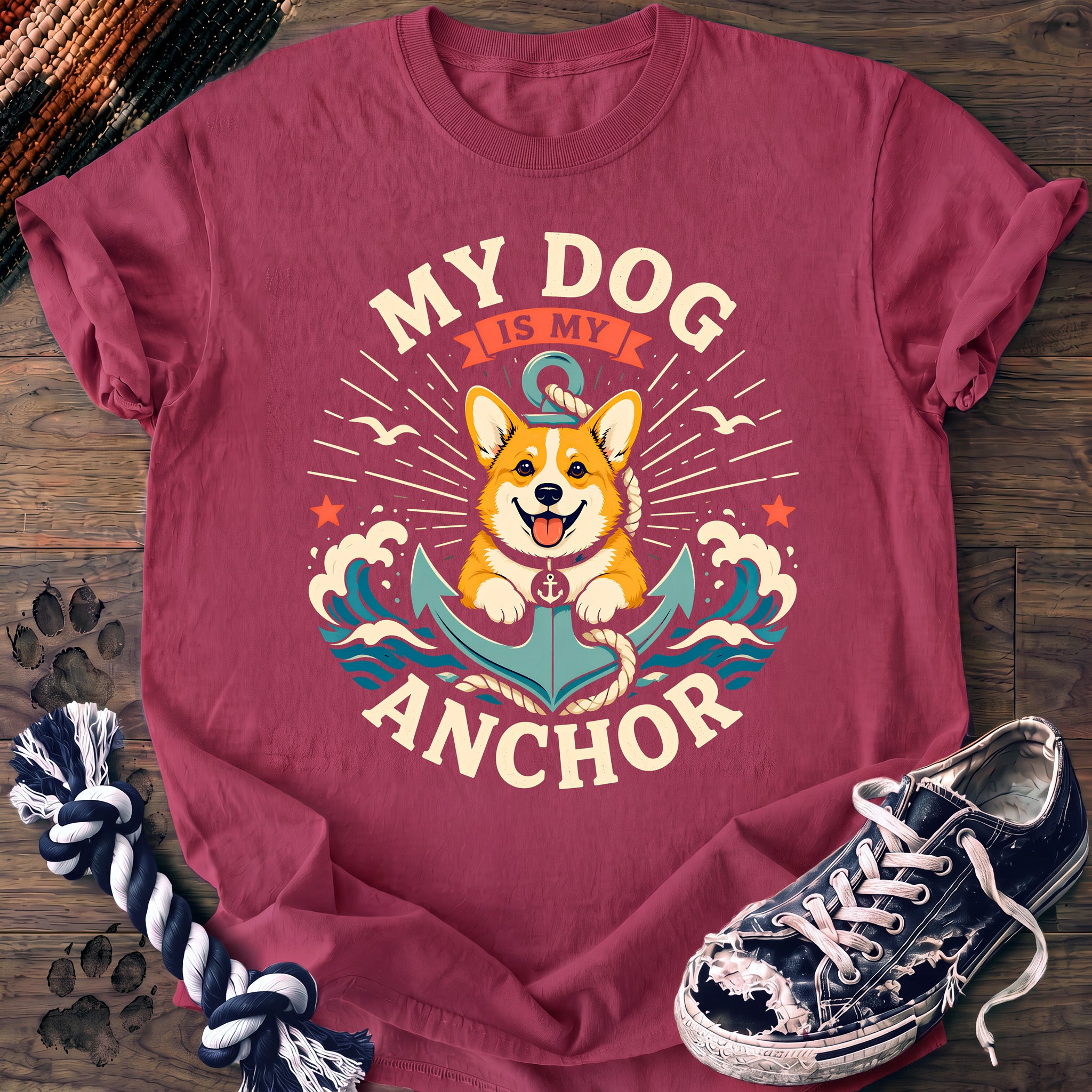PAWSSION CLUB t-shirt in Crunchberry color - SKU PC-0353
