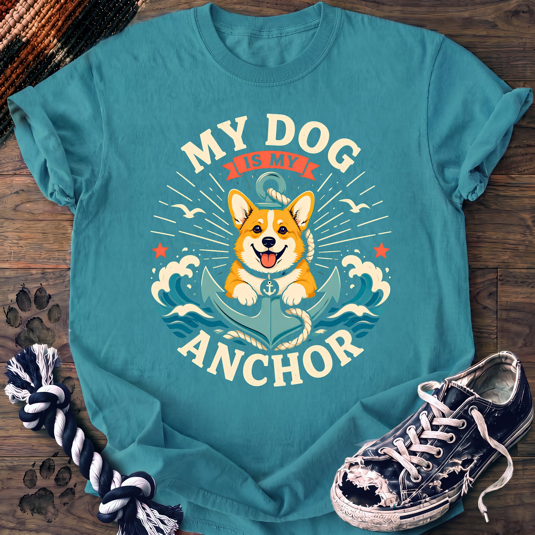 PAWSSION CLUB t-shirt in LagoonBlue color - SKU PC-0353