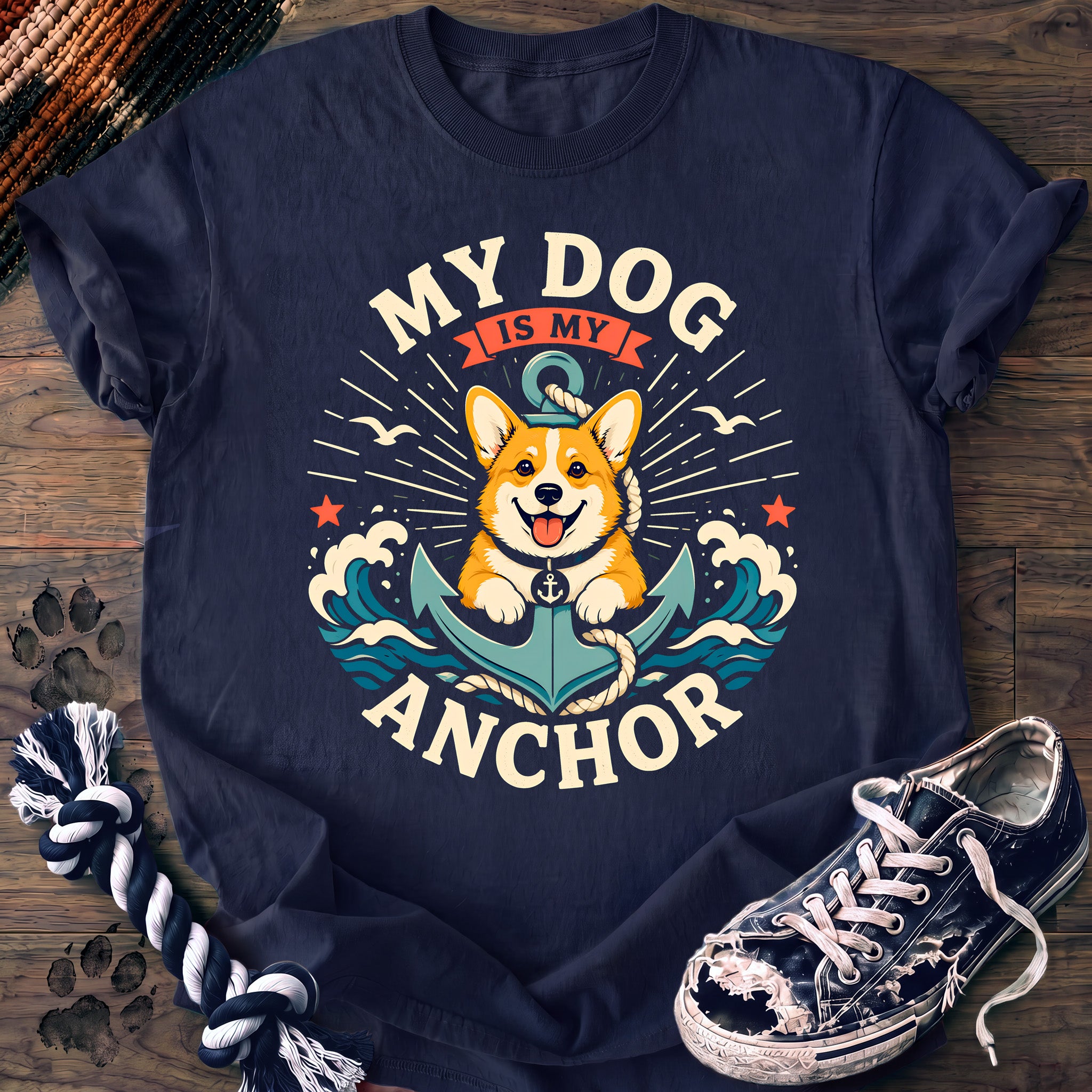 PAWSSION CLUB t-shirt in Navy color - SKU PC-0353