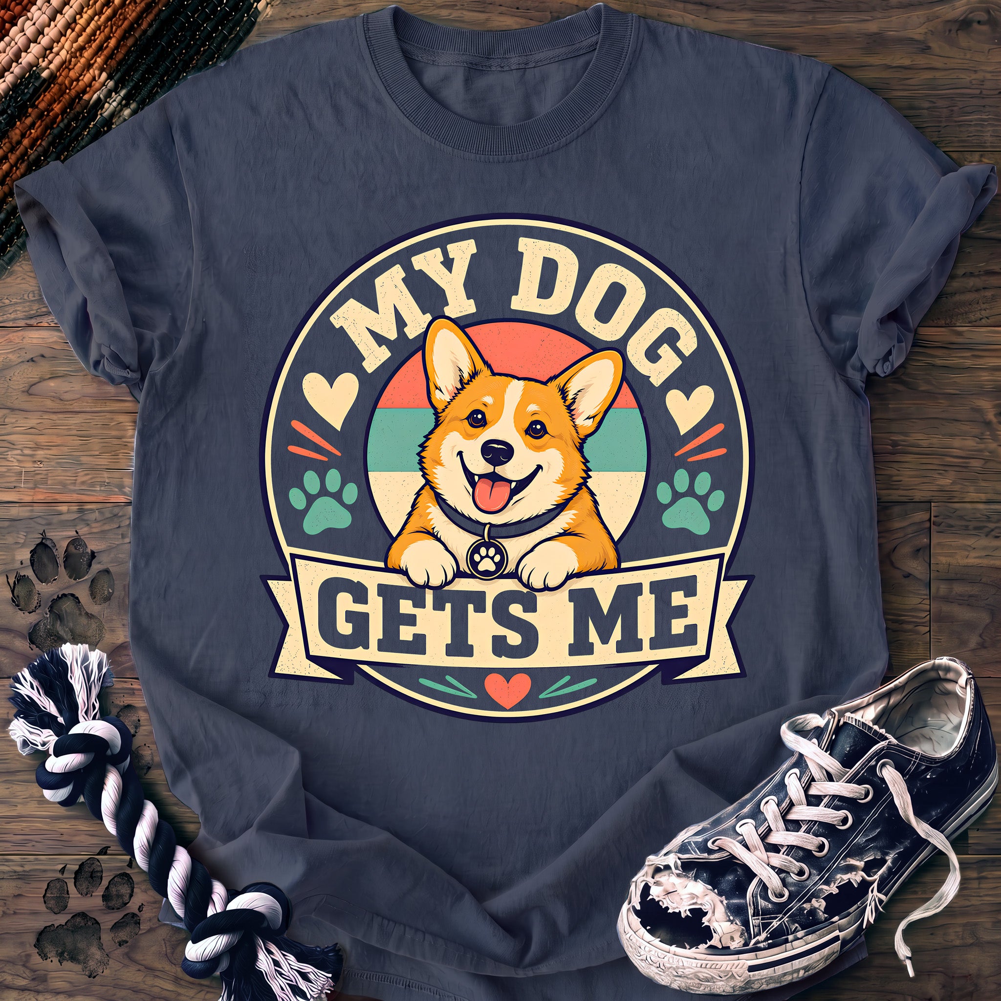 PAWSSION CLUB t-shirt in BlueJean color - SKU PC-0354
