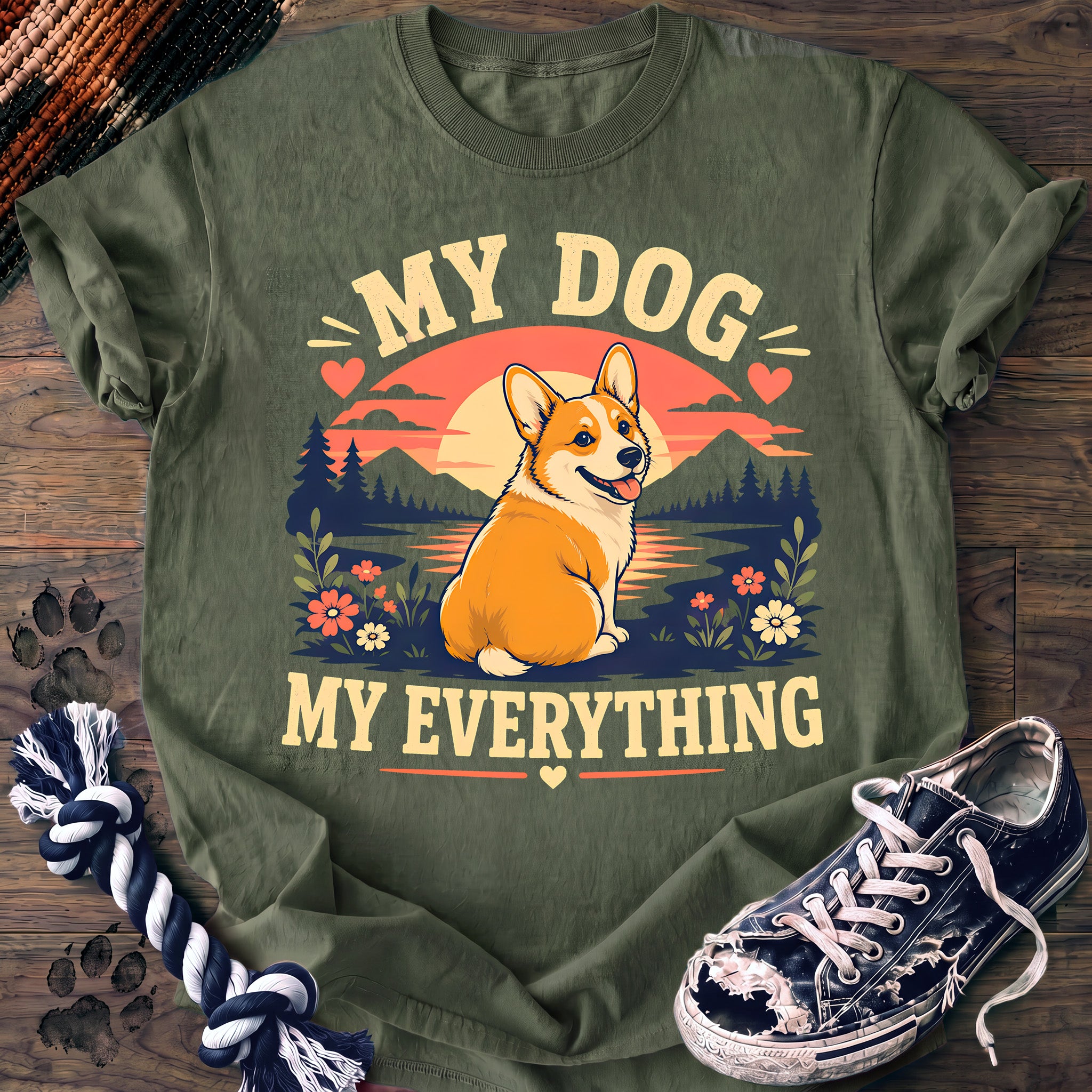 PAWSSION CLUB t-shirt in LightGreen color - SKU PC-0355
