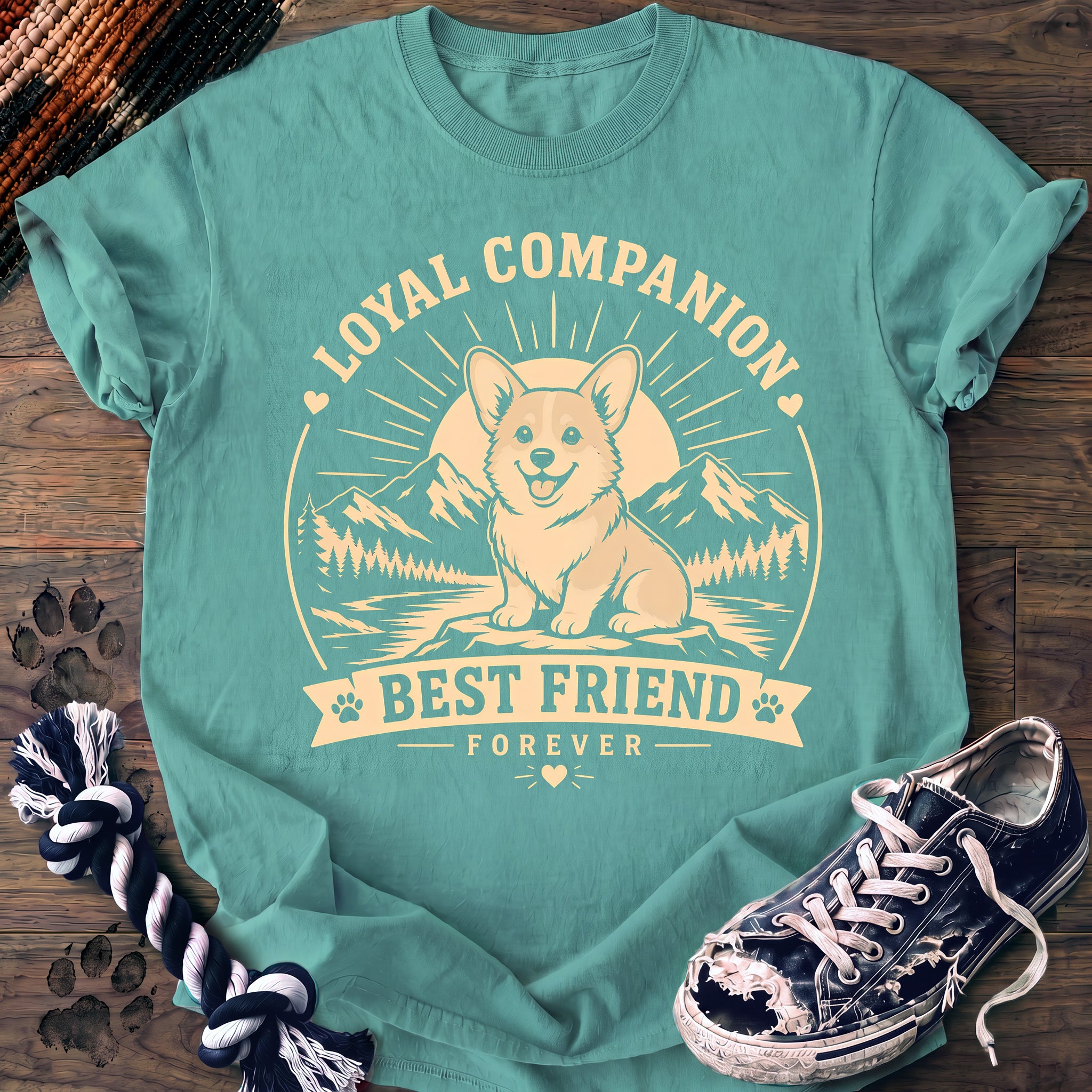 PAWSSION CLUB t-shirt in ChalkyMint color - SKU PC-0358