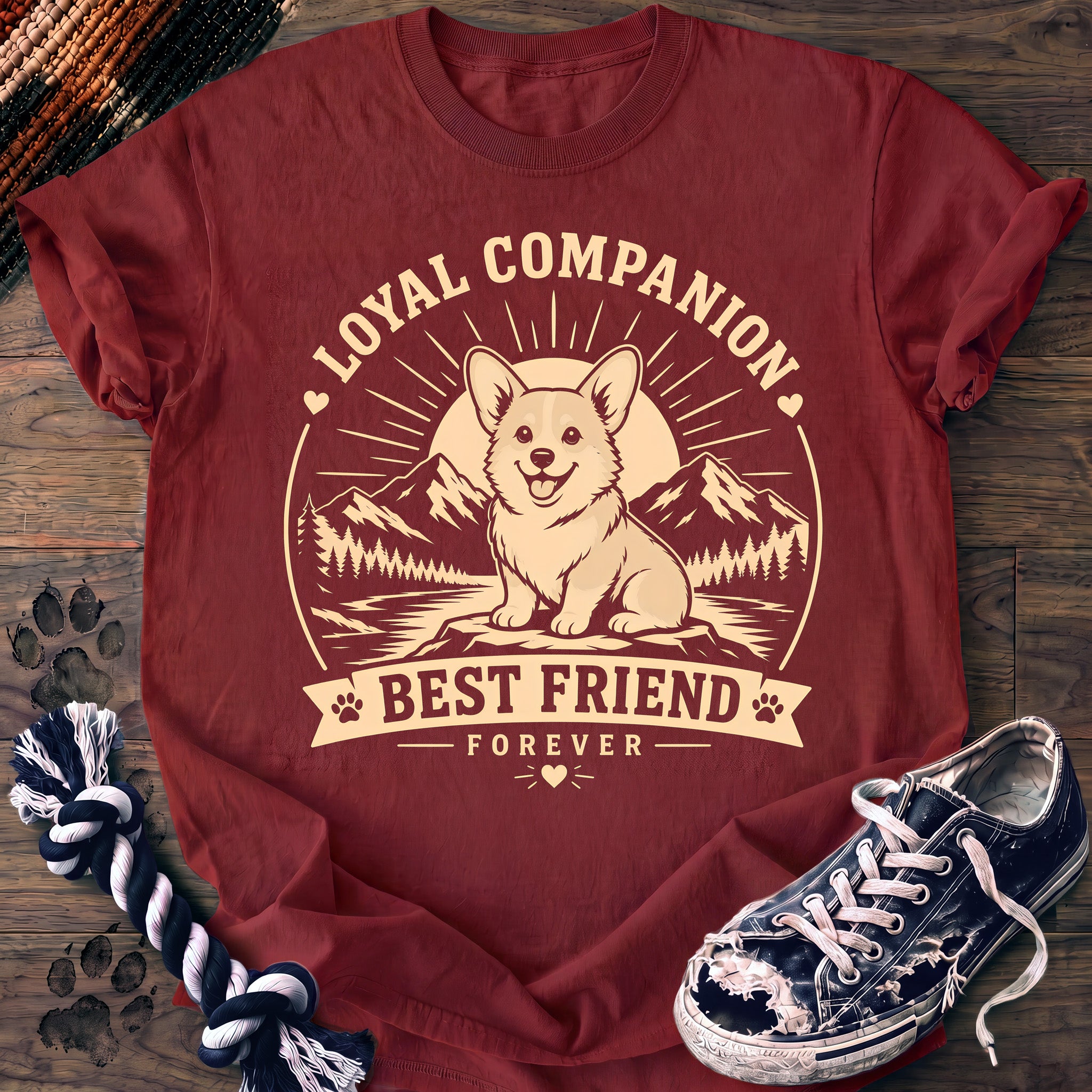 PAWSSION CLUB t-shirt in Chili color - SKU PC-0358