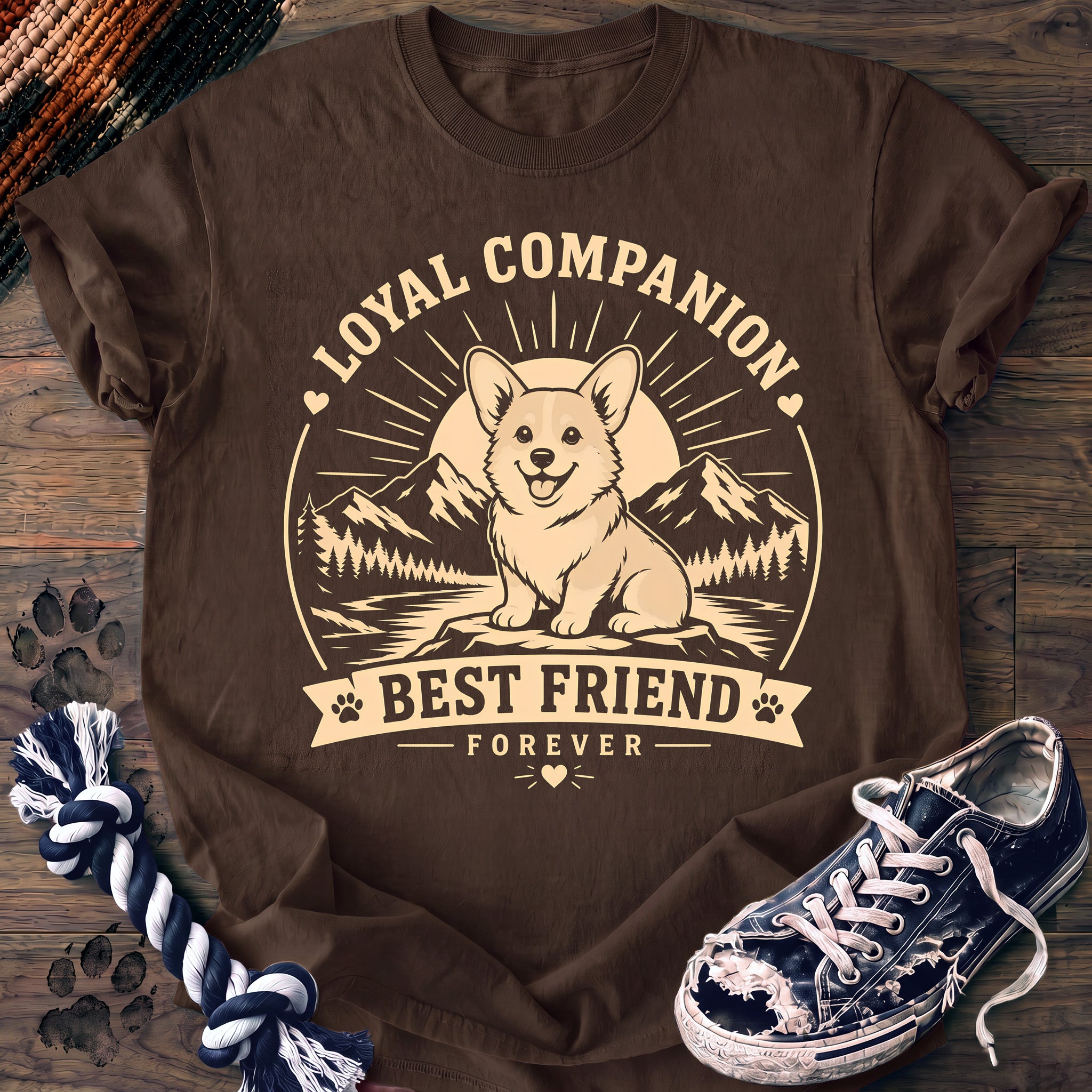 PAWSSION CLUB t-shirt in Espresso color - SKU PC-0358