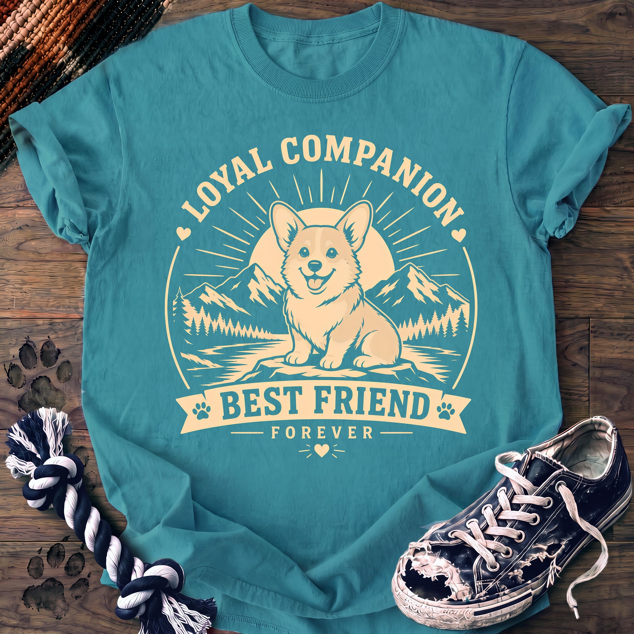 PAWSSION CLUB t-shirt in LagoonBlue color - SKU PC-0358