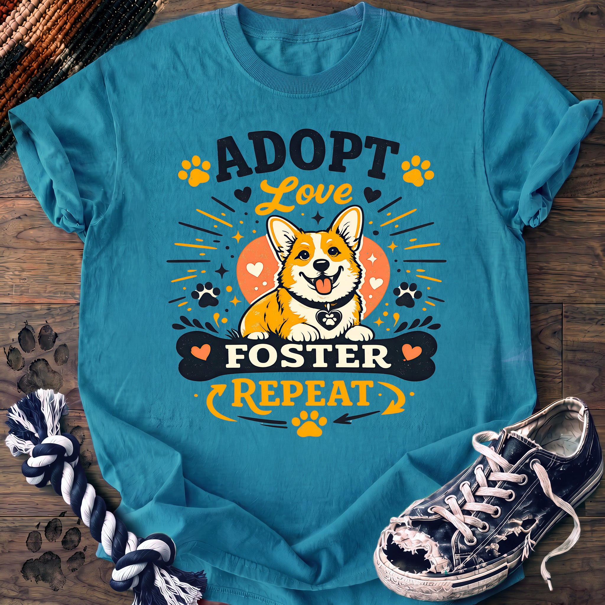PAWSSION CLUB t-shirt in Sapphire color - SKU PC-0360
