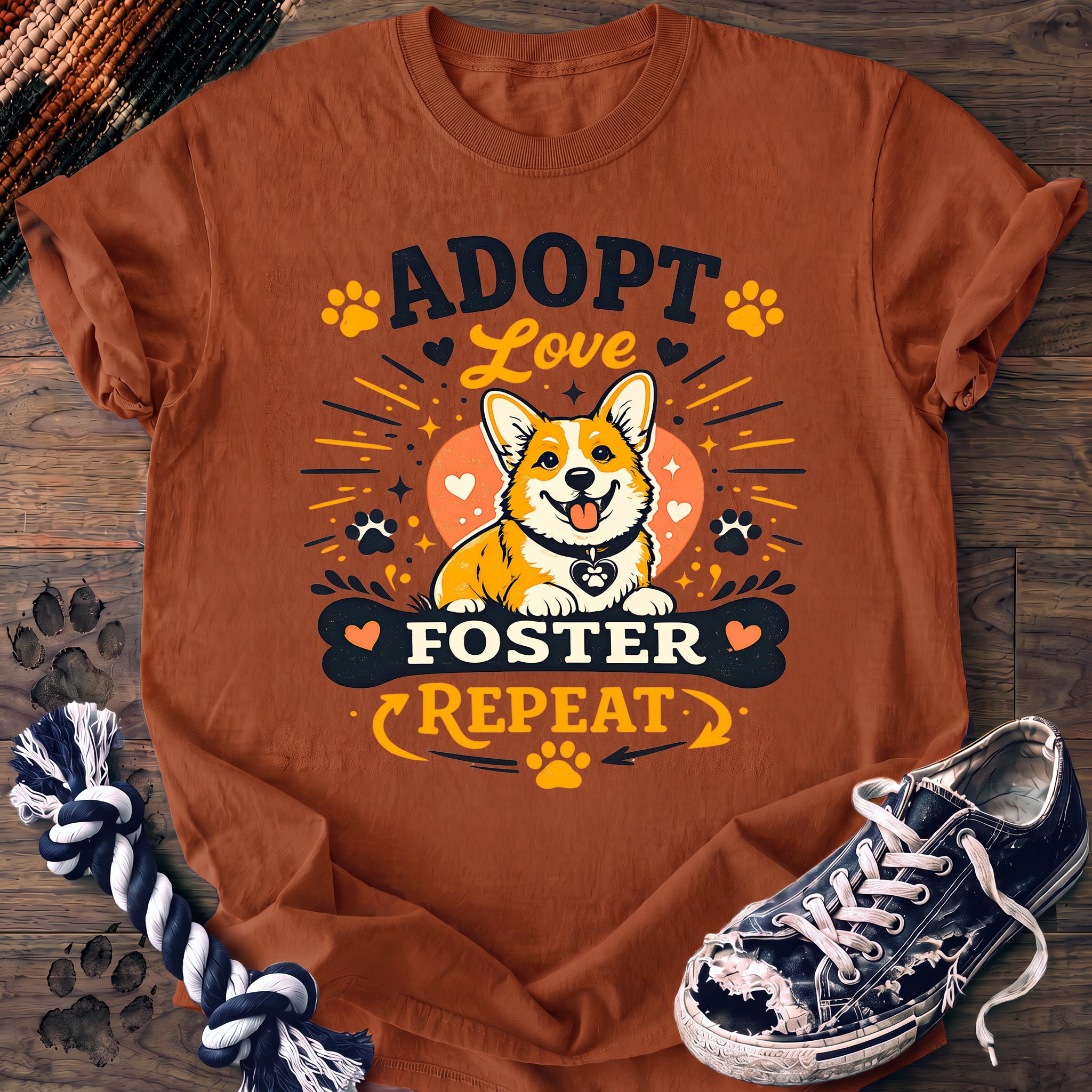 PAWSSION CLUB t-shirt in Yam color - SKU PC-0360