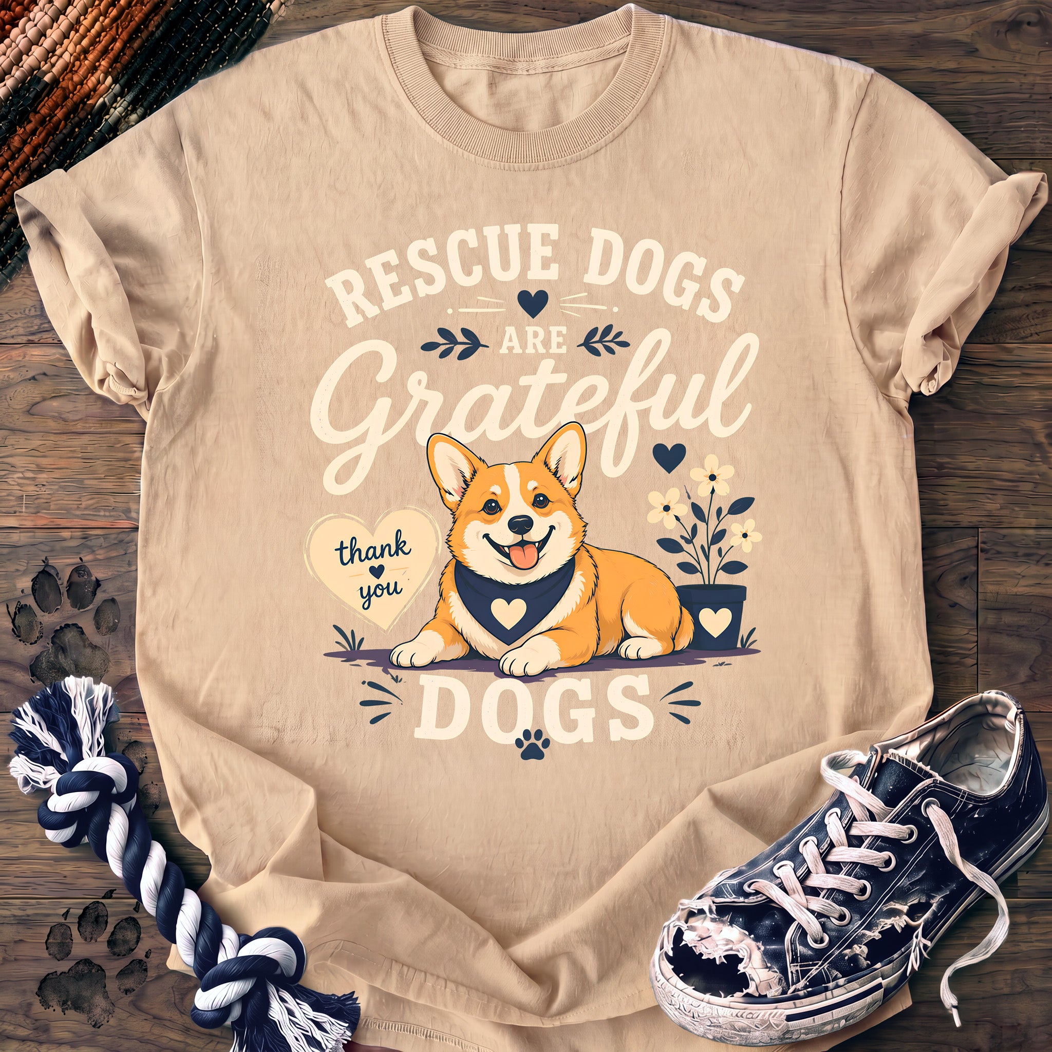 PAWSSION CLUB t-shirt in Ivory color - SKU PC-0361