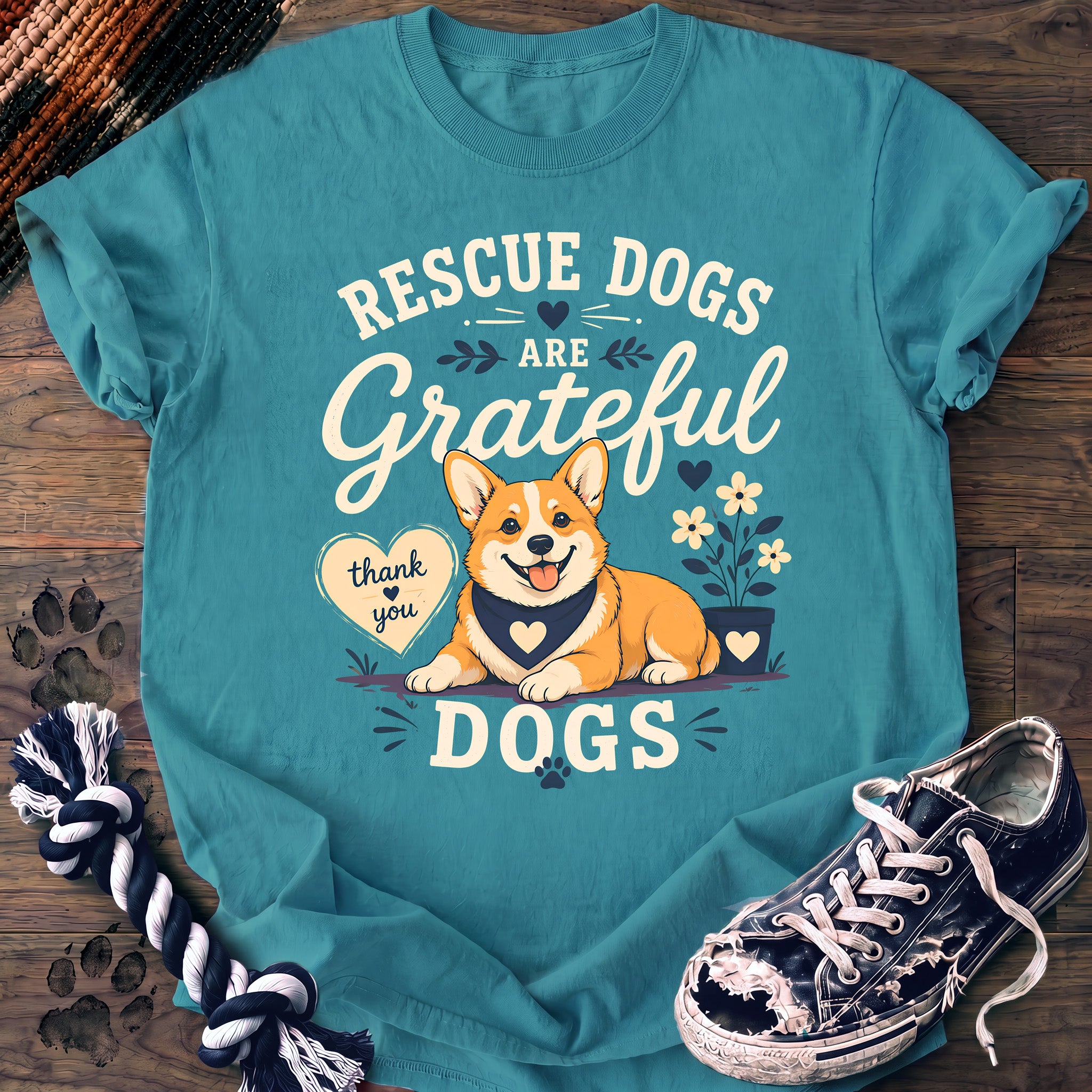 PAWSSION CLUB t-shirt in LagoonBlue color - SKU PC-0361