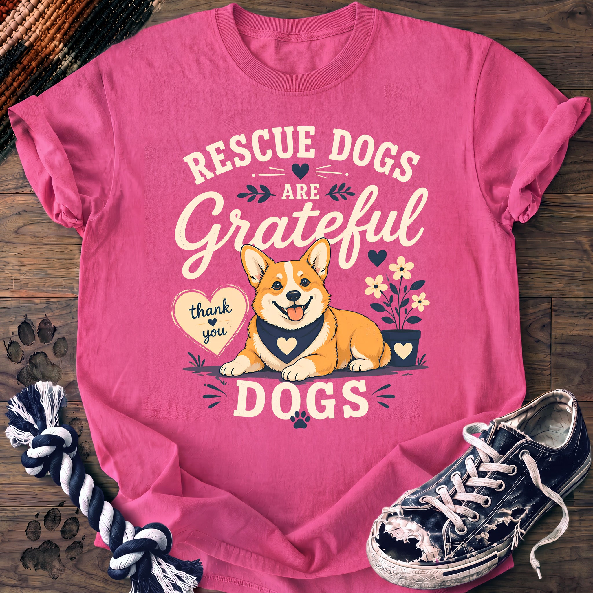 PAWSSION CLUB t-shirt in NeonPink color - SKU PC-0361