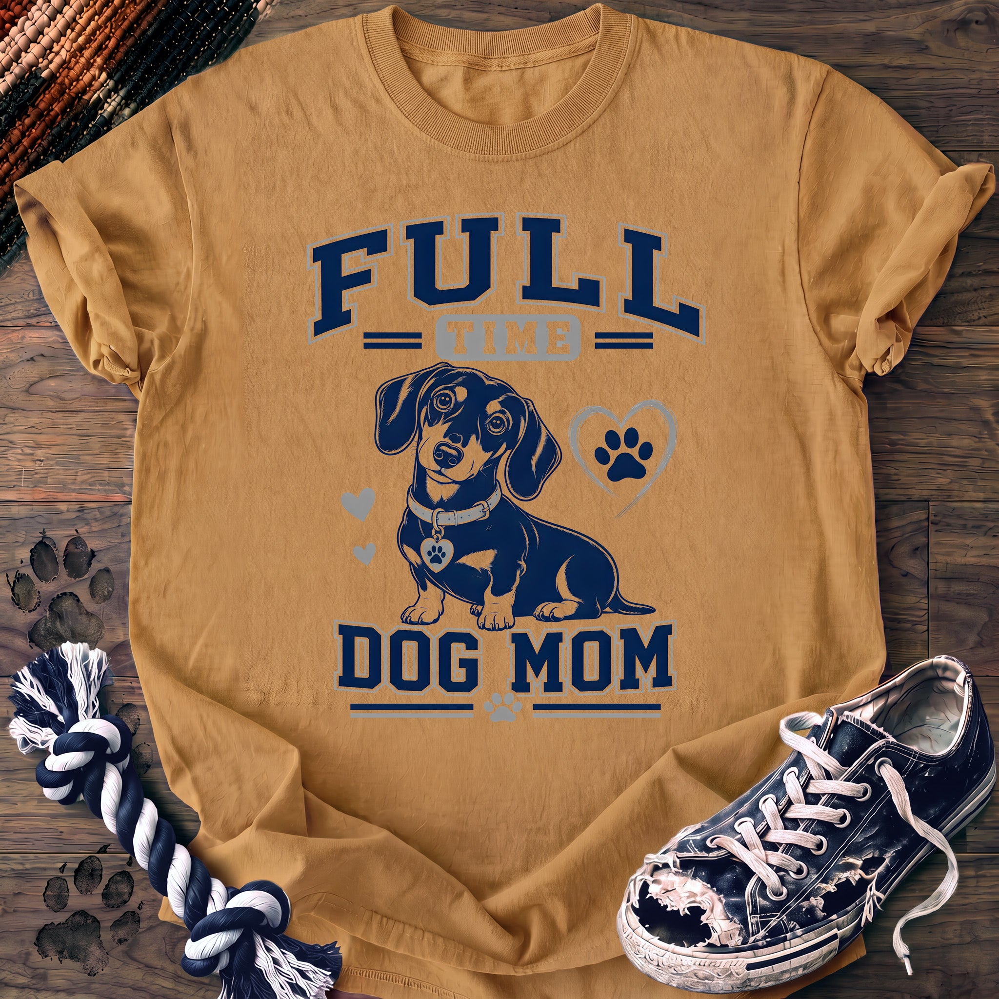 PAWSSION CLUB t-shirt in Mustard color - SKU PC-0365