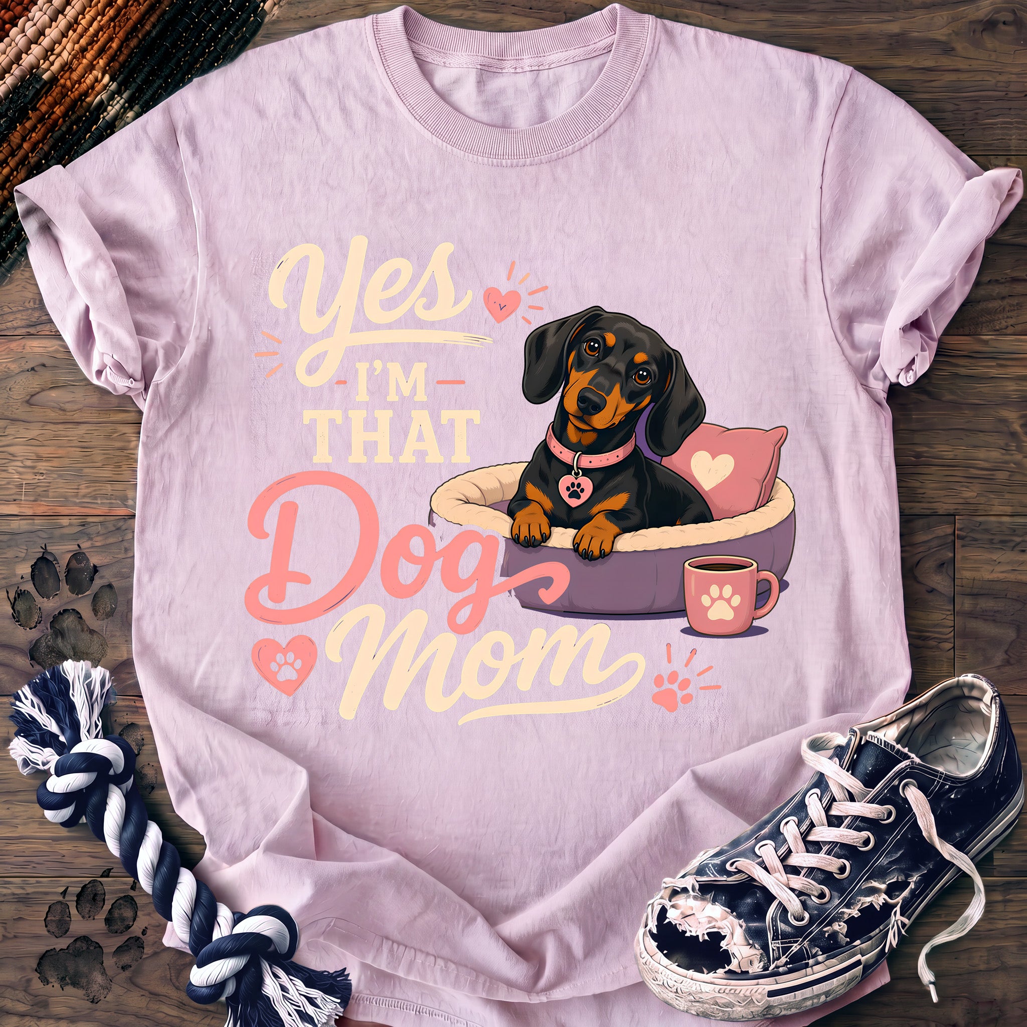 PAWSSION CLUB t-shirt in Blossom color - SKU PC-0366
