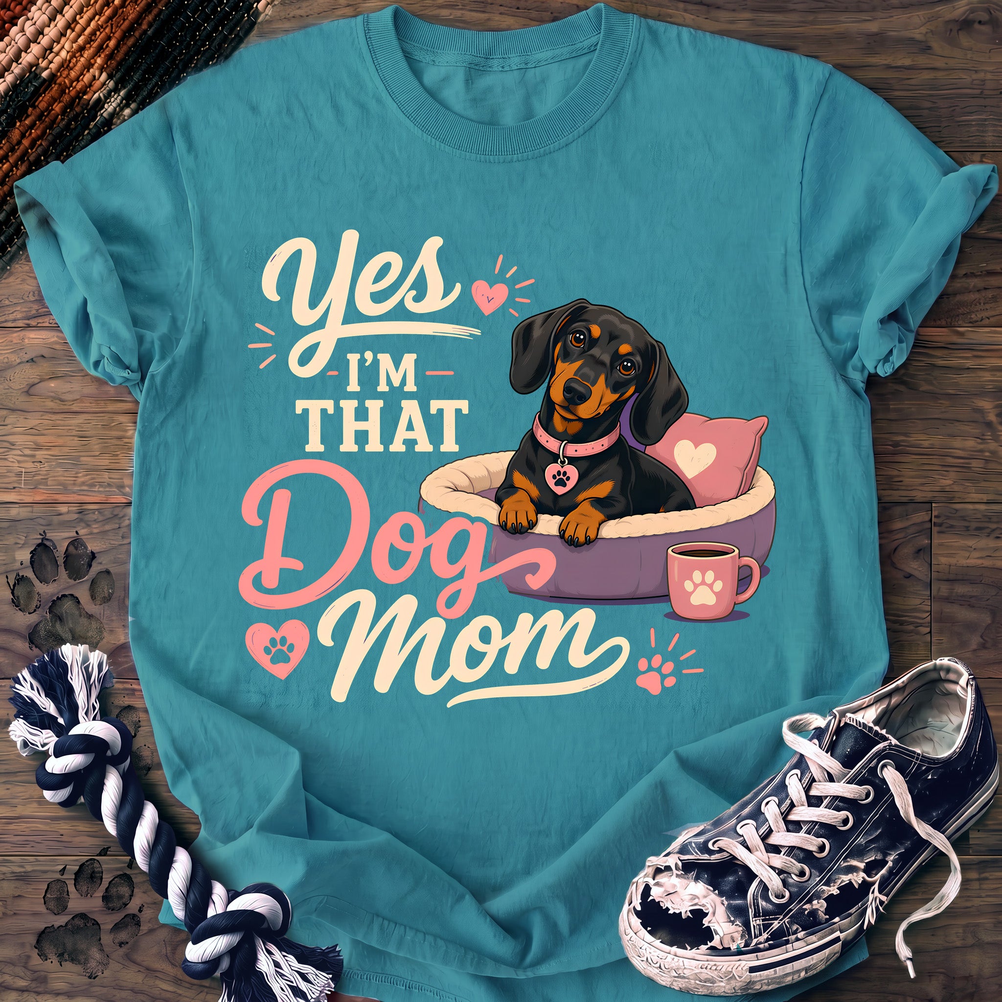 PAWSSION CLUB t-shirt in LagoonBlue color - SKU PC-0366
