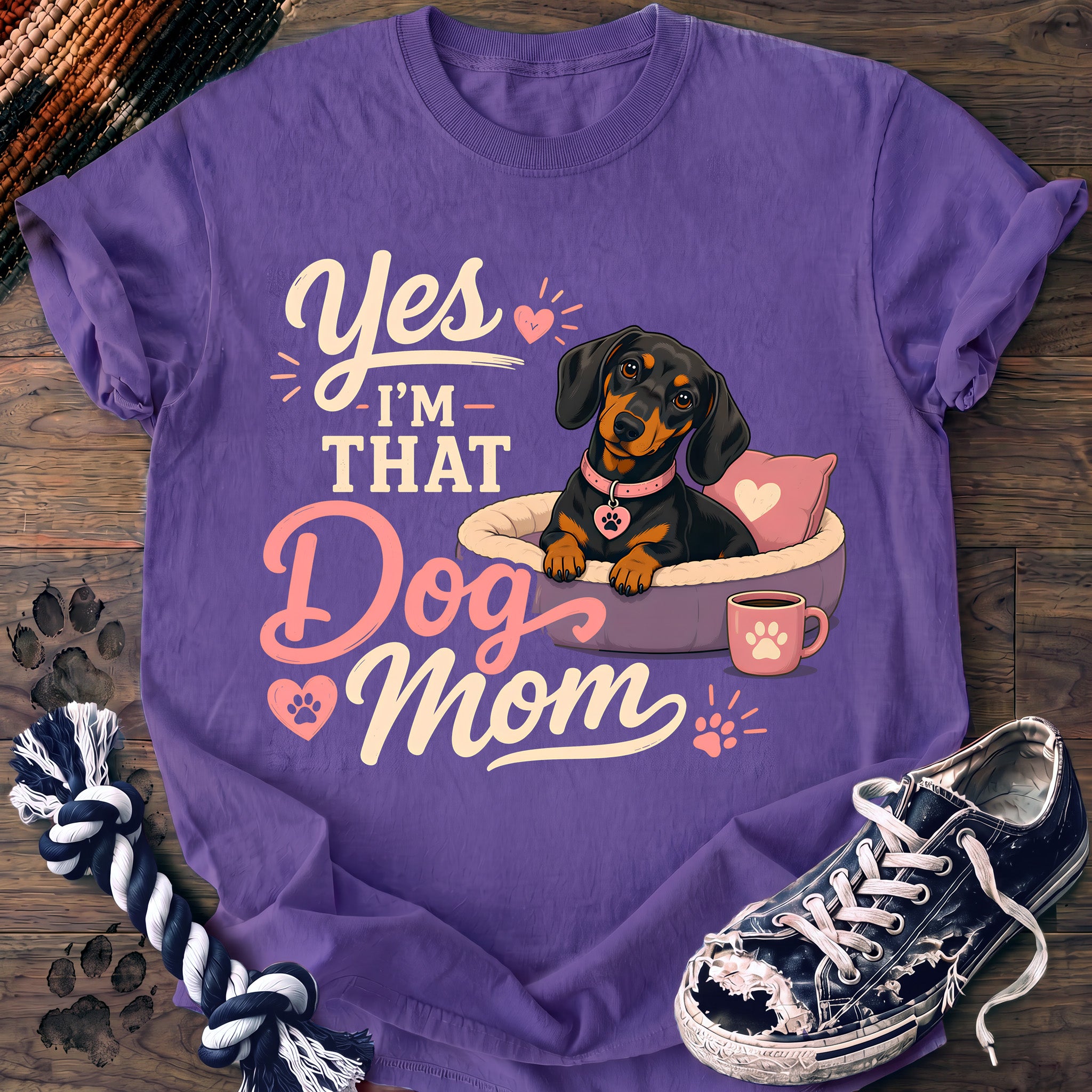PAWSSION CLUB t-shirt in Violet color - SKU PC-0366
