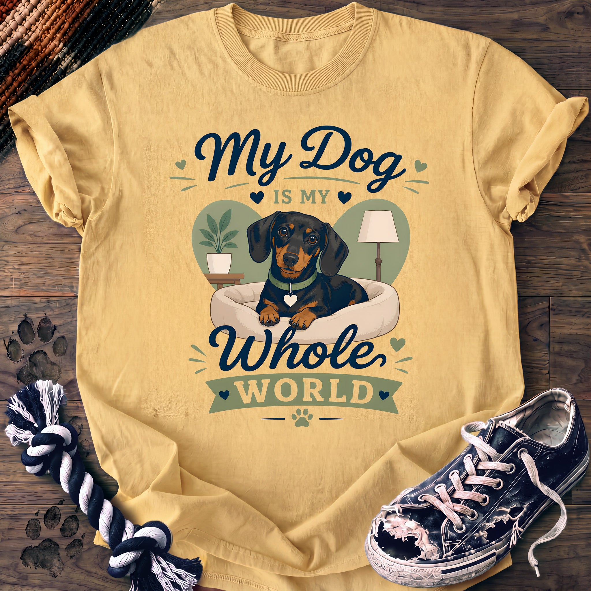 PAWSSION CLUB t-shirt in Butter color - SKU PC-0367