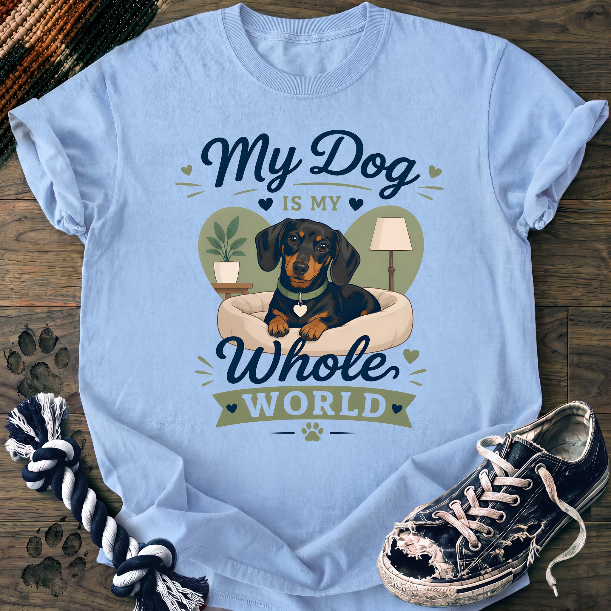 PAWSSION CLUB t-shirt in Chambray color - SKU PC-0367