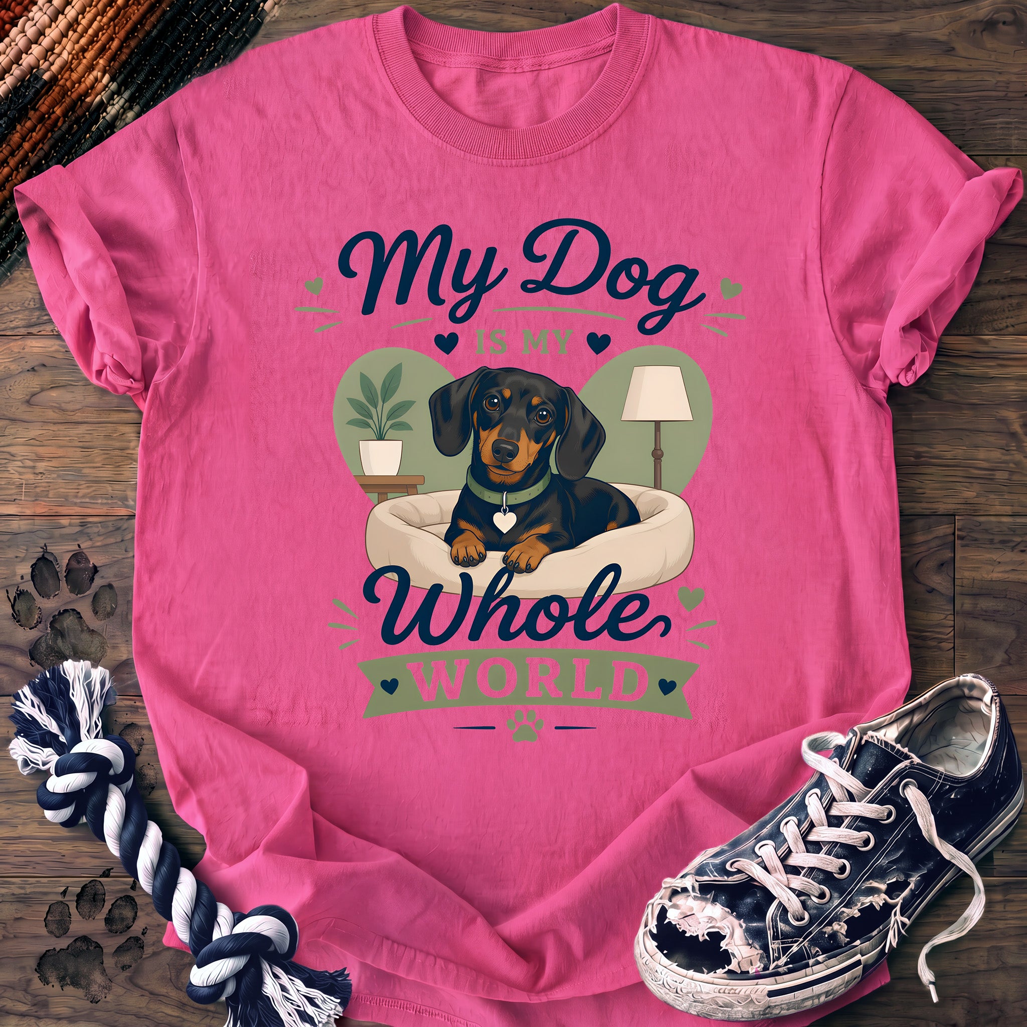 PAWSSION CLUB t-shirt in NeonPink color - SKU PC-0367