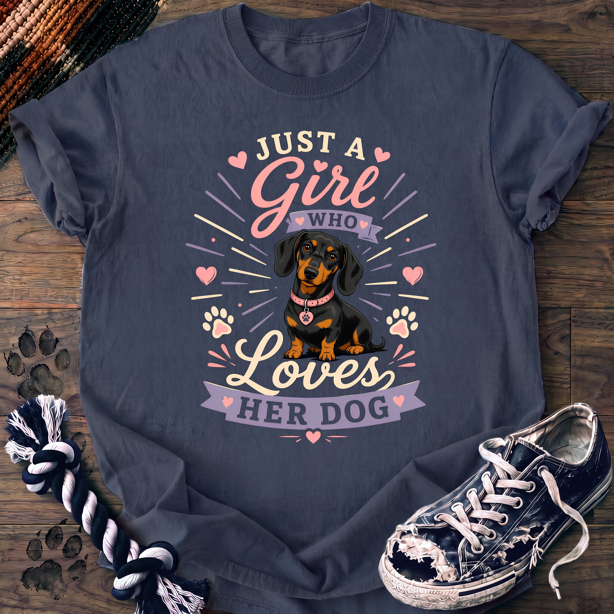 PAWSSION CLUB t-shirt in BlueJean color - SKU PC-0368