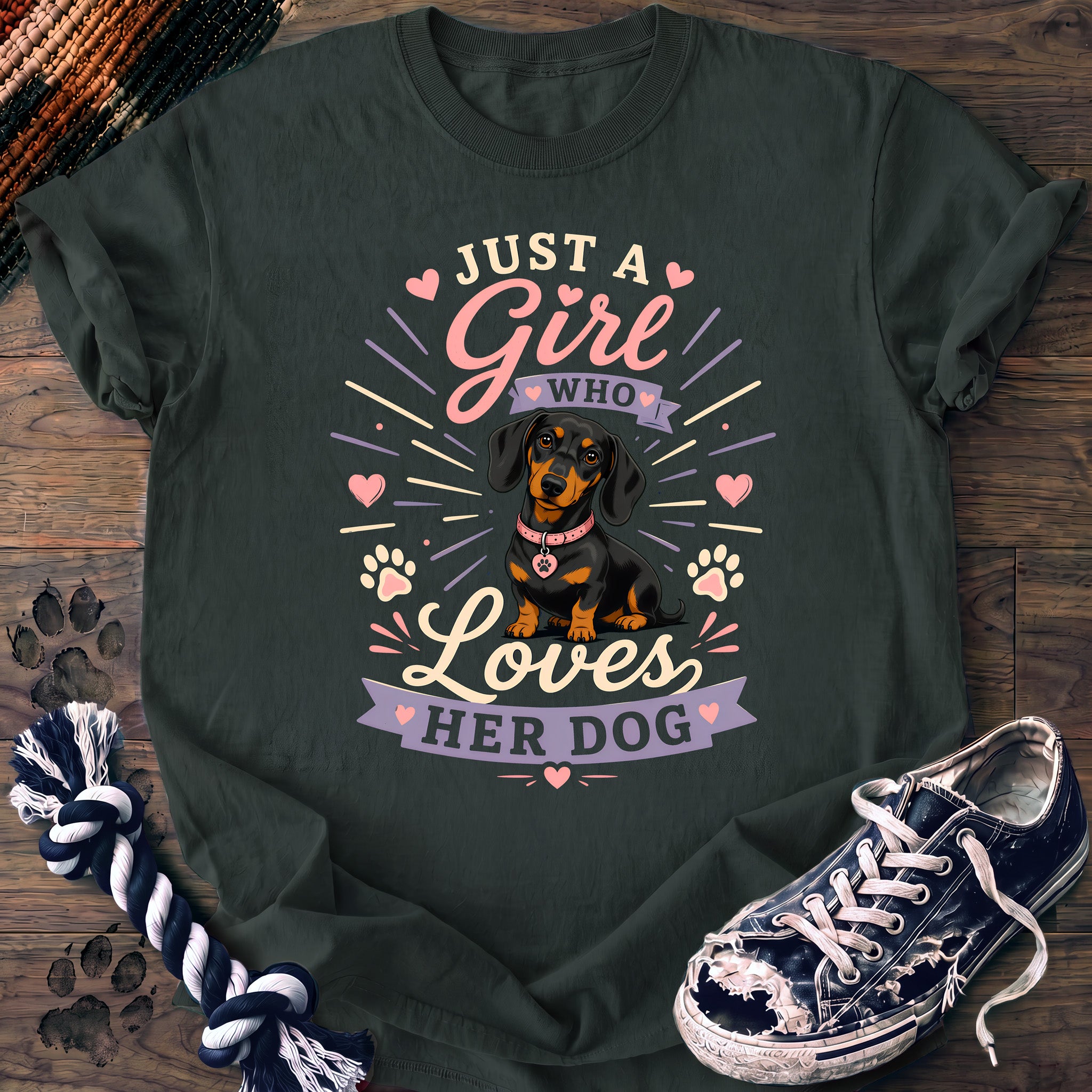 PAWSSION CLUB t-shirt in BlueSpruce color - SKU PC-0368