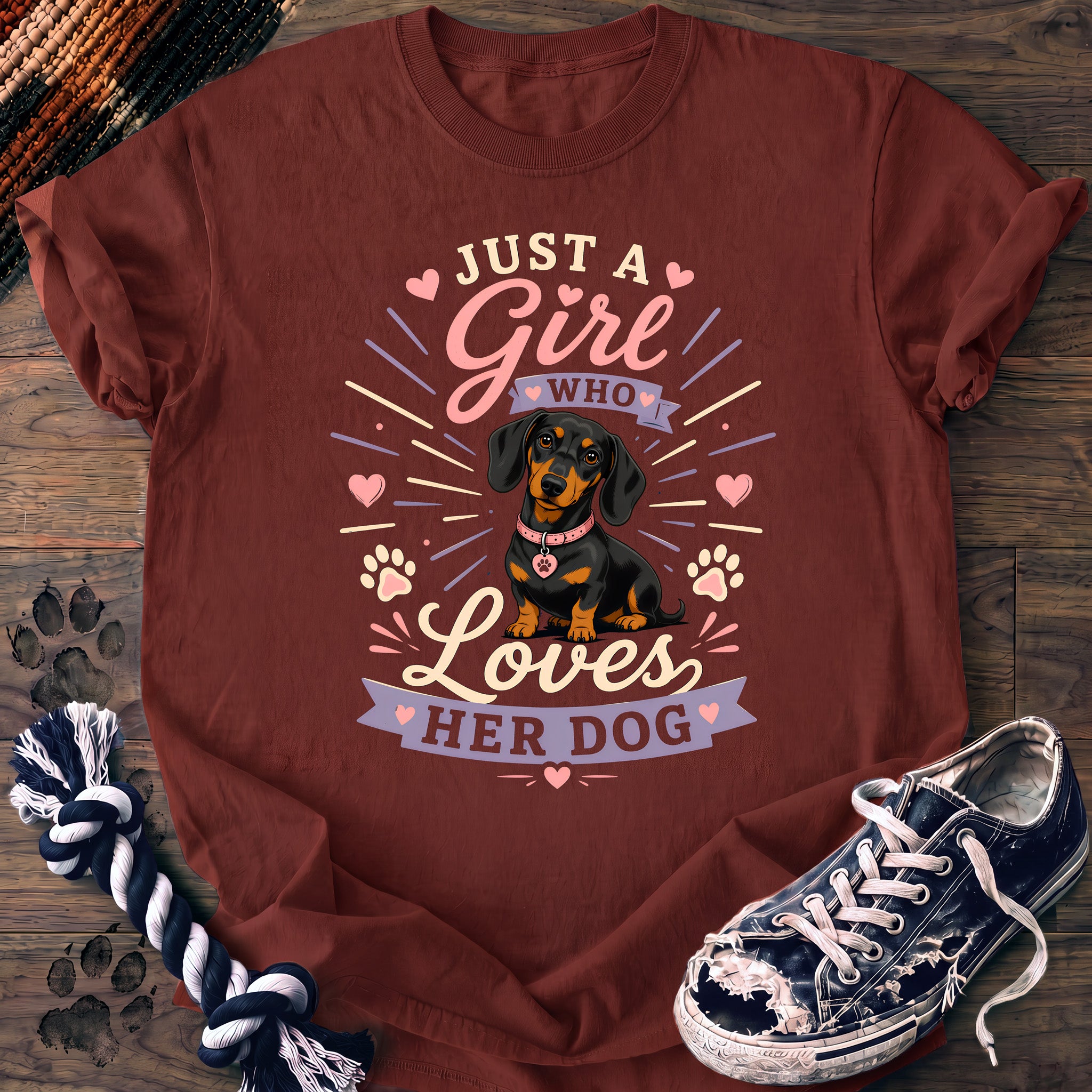 PAWSSION CLUB t-shirt in Brick color - SKU PC-0368