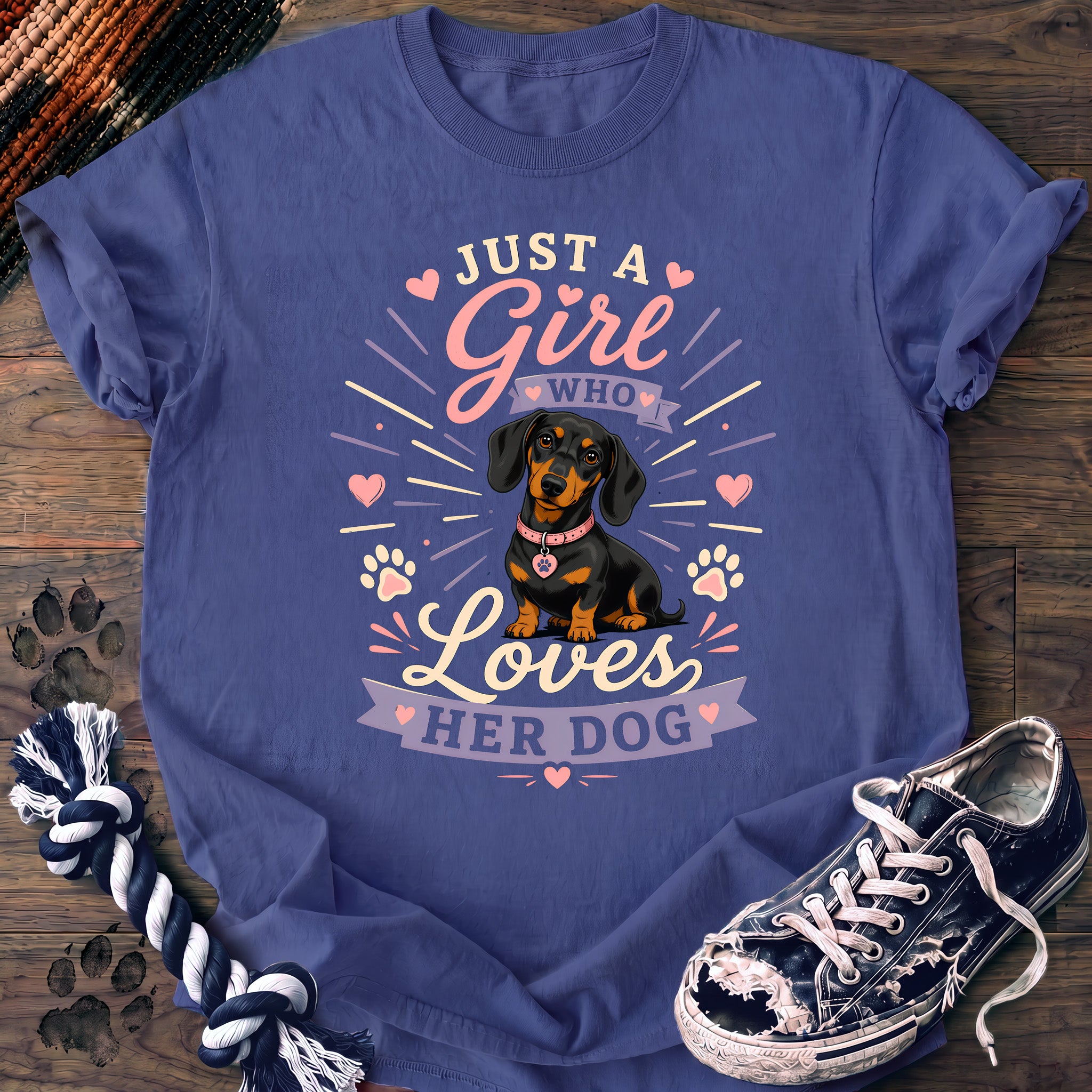 PAWSSION CLUB t-shirt in FloBlue color - SKU PC-0368