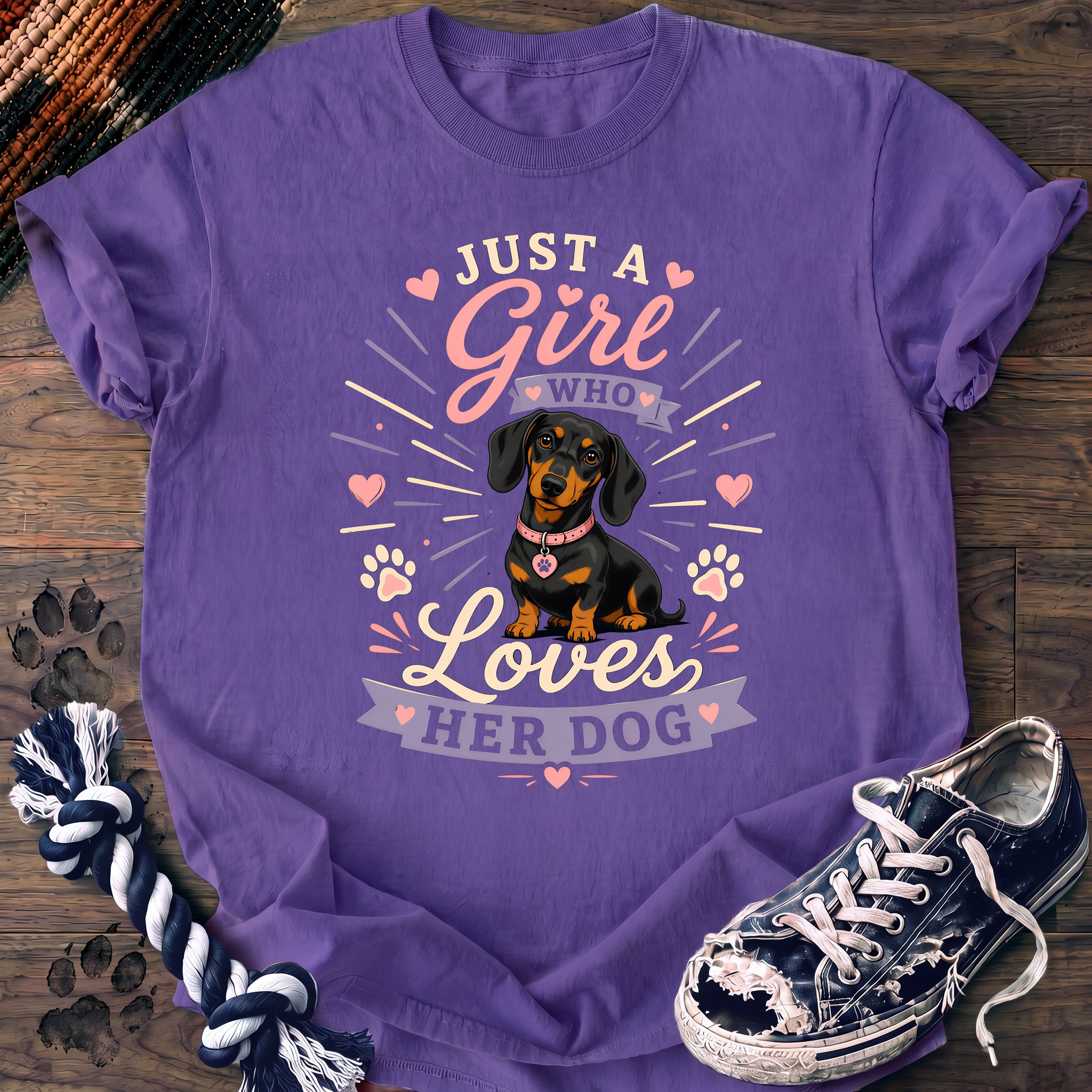 PAWSSION CLUB t-shirt in Violet color - SKU PC-0368