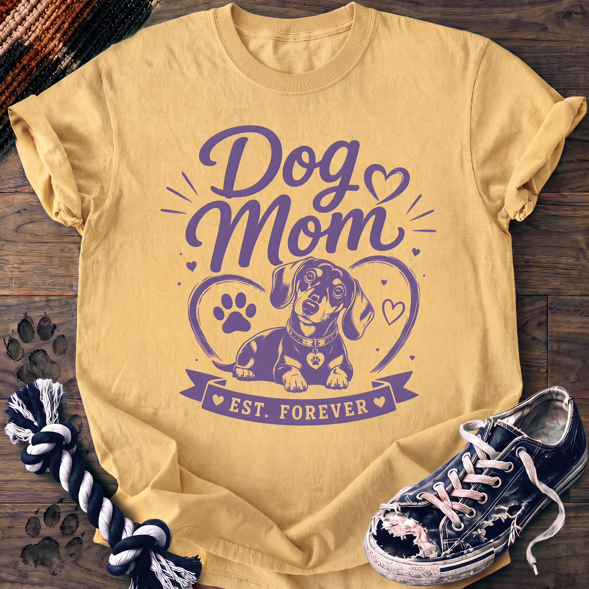 PAWSSION CLUB t-shirt in Butter color - SKU PC-0370