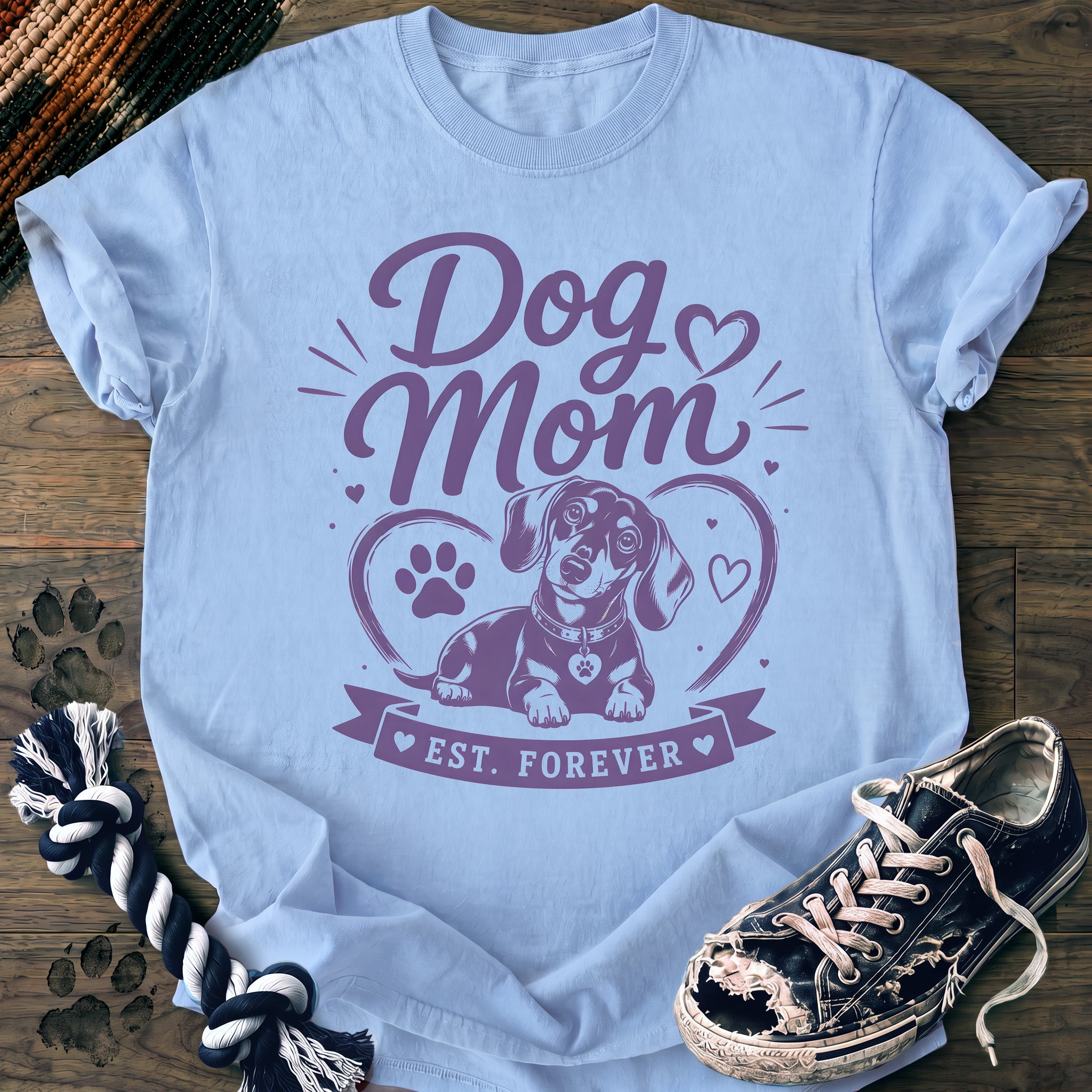 PAWSSION CLUB t-shirt in Chambray color - SKU PC-0370