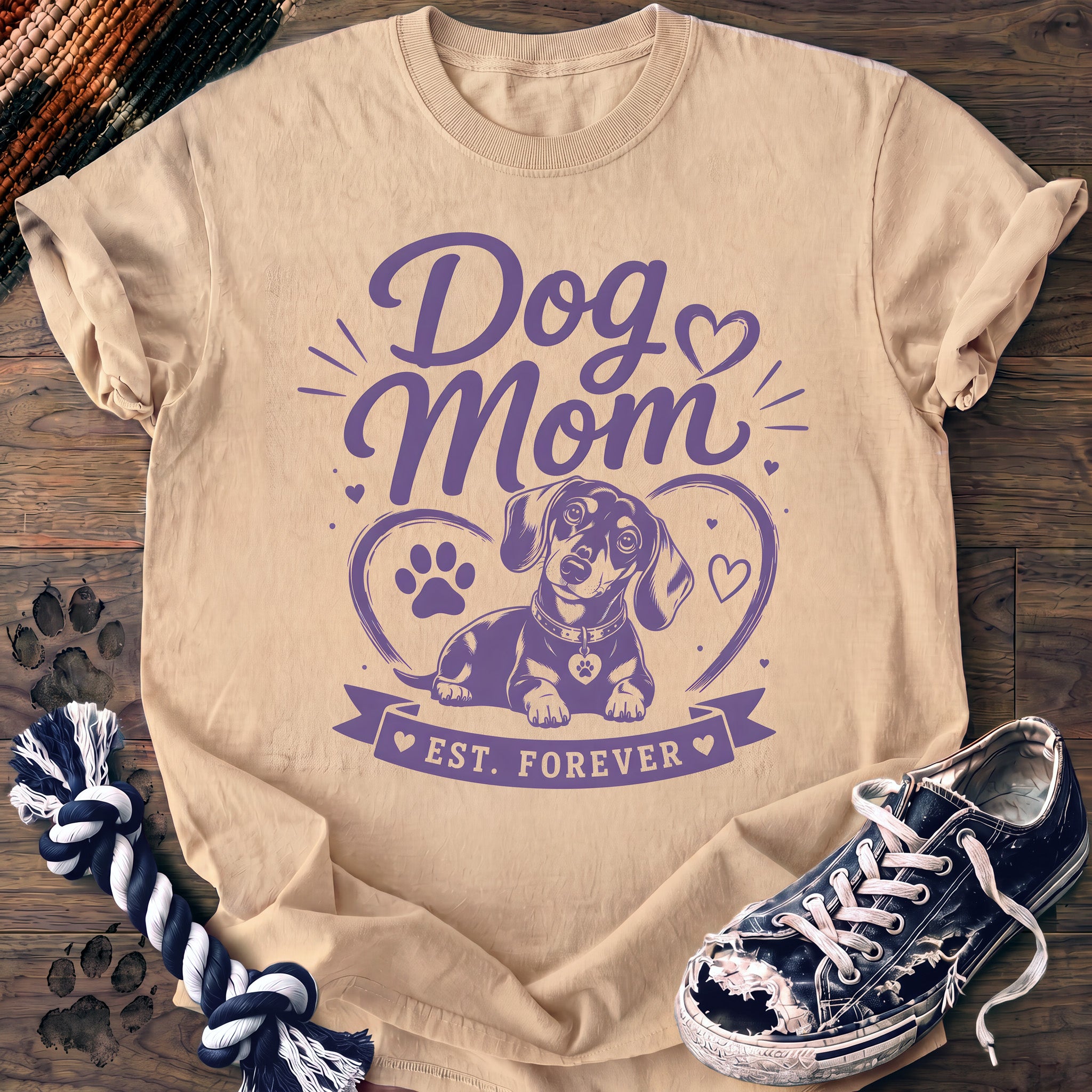 PAWSSION CLUB t-shirt in Ivory color - SKU PC-0370