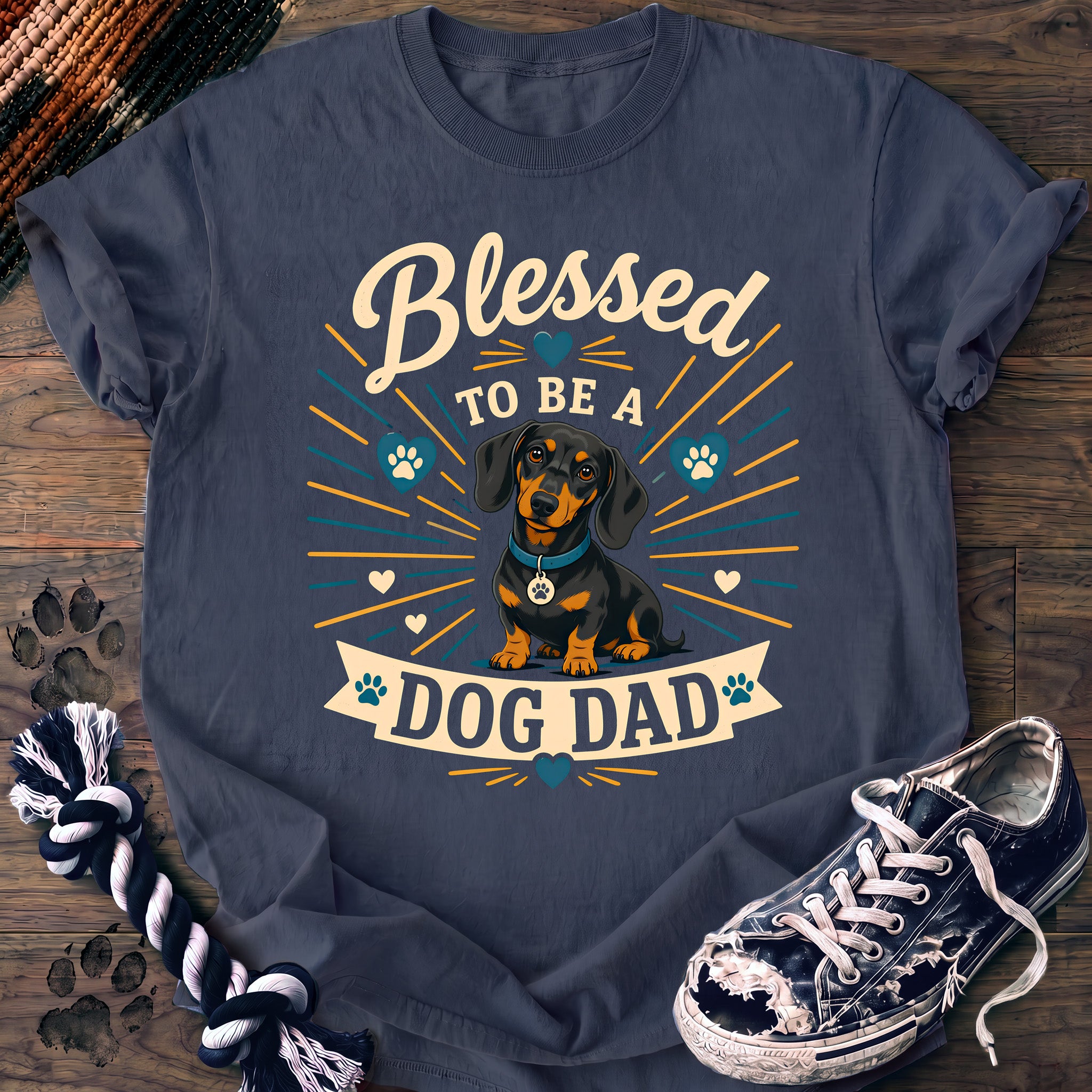 PAWSSION CLUB t-shirt in BlueJean color - SKU PC-0371