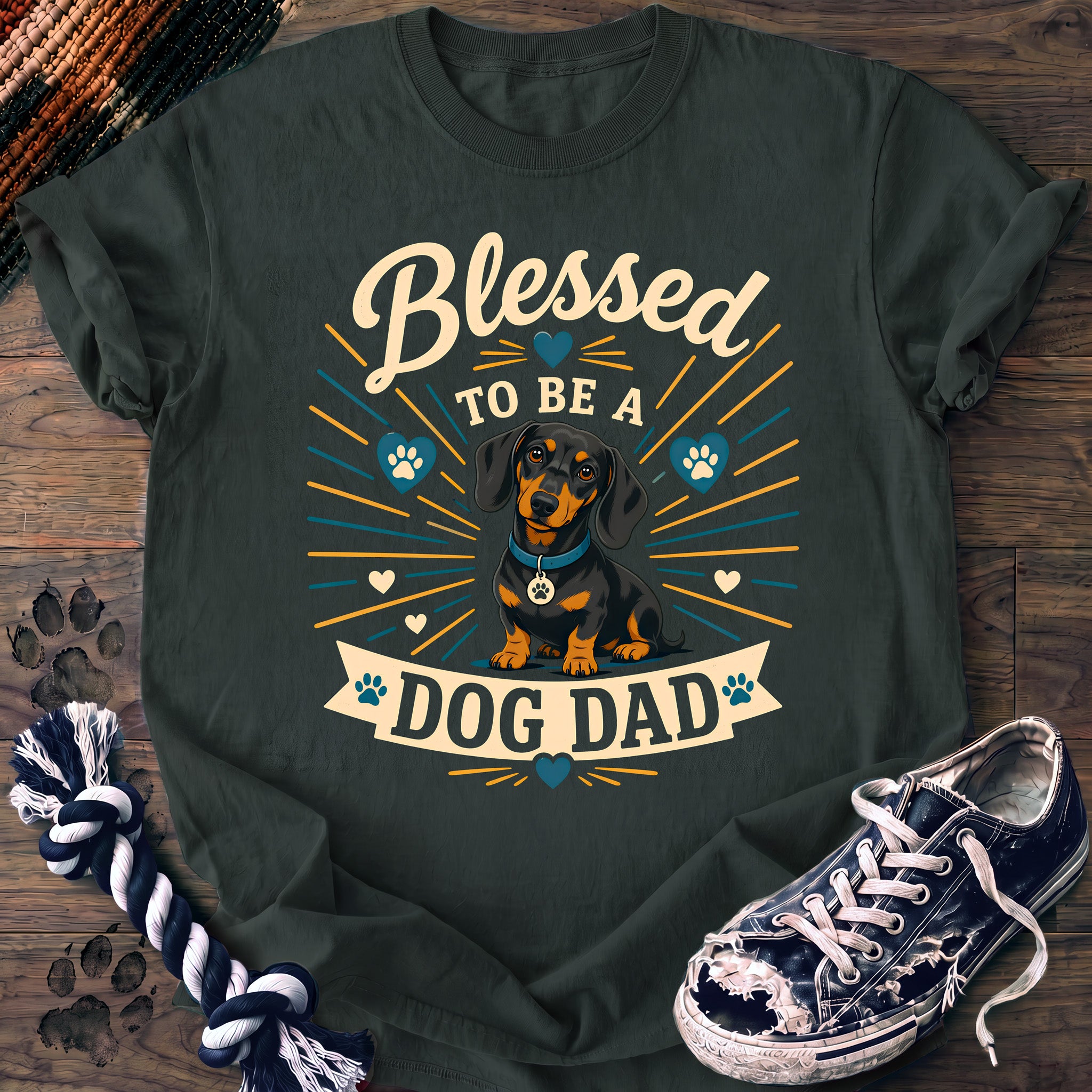 PAWSSION CLUB t-shirt in BlueSpruce color - SKU PC-0371
