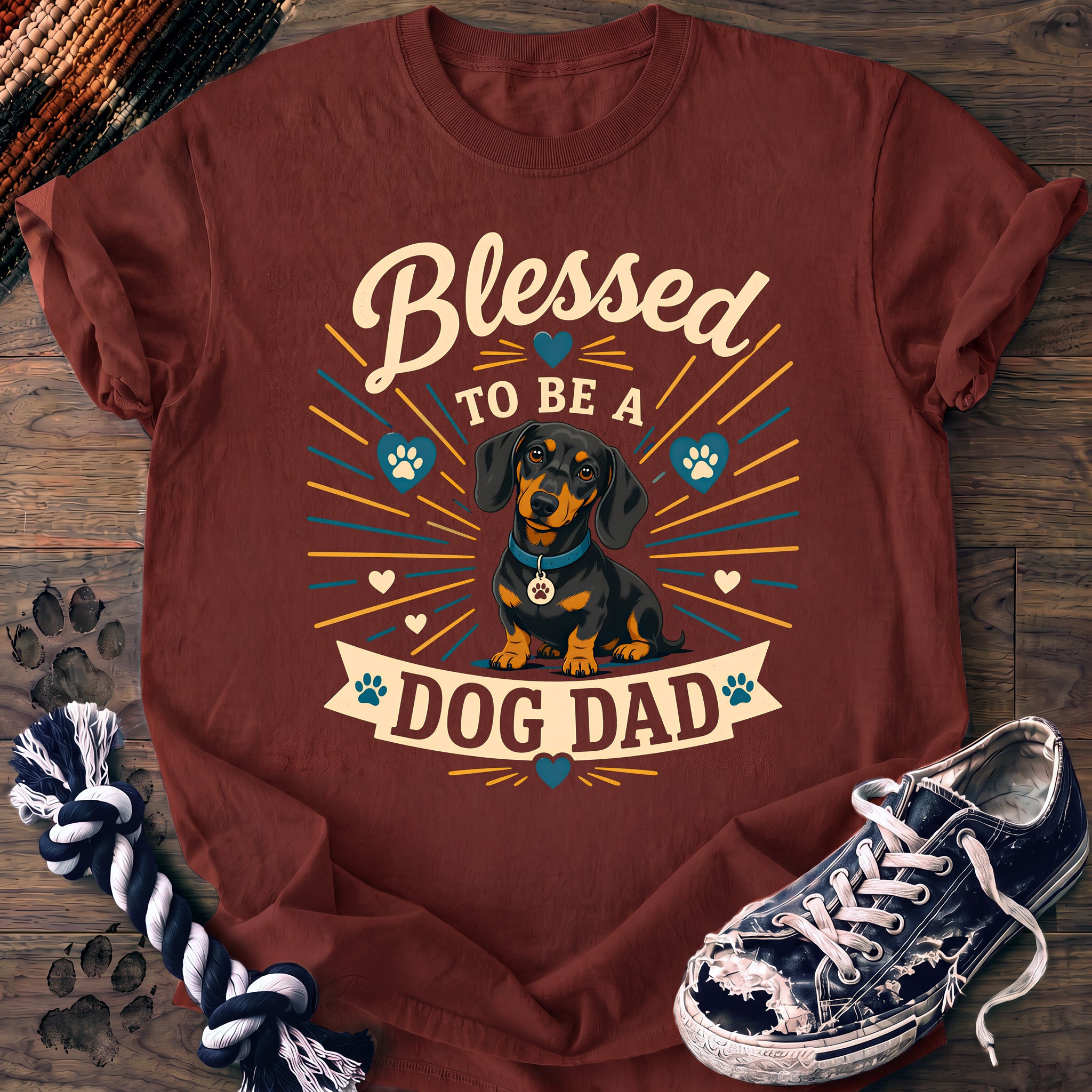 PAWSSION CLUB t-shirt in Brick color - SKU PC-0371