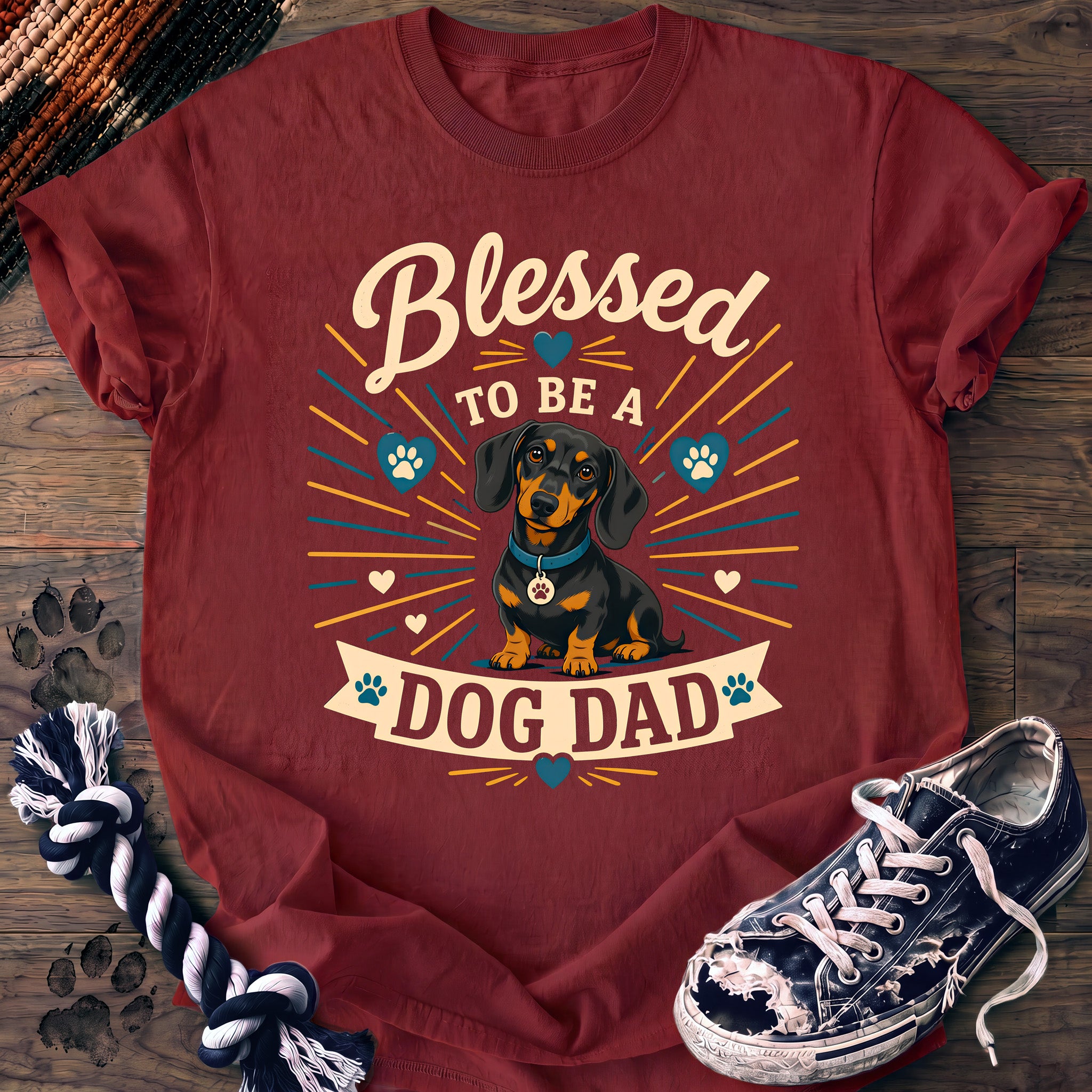 PAWSSION CLUB t-shirt in Chili color - SKU PC-0371