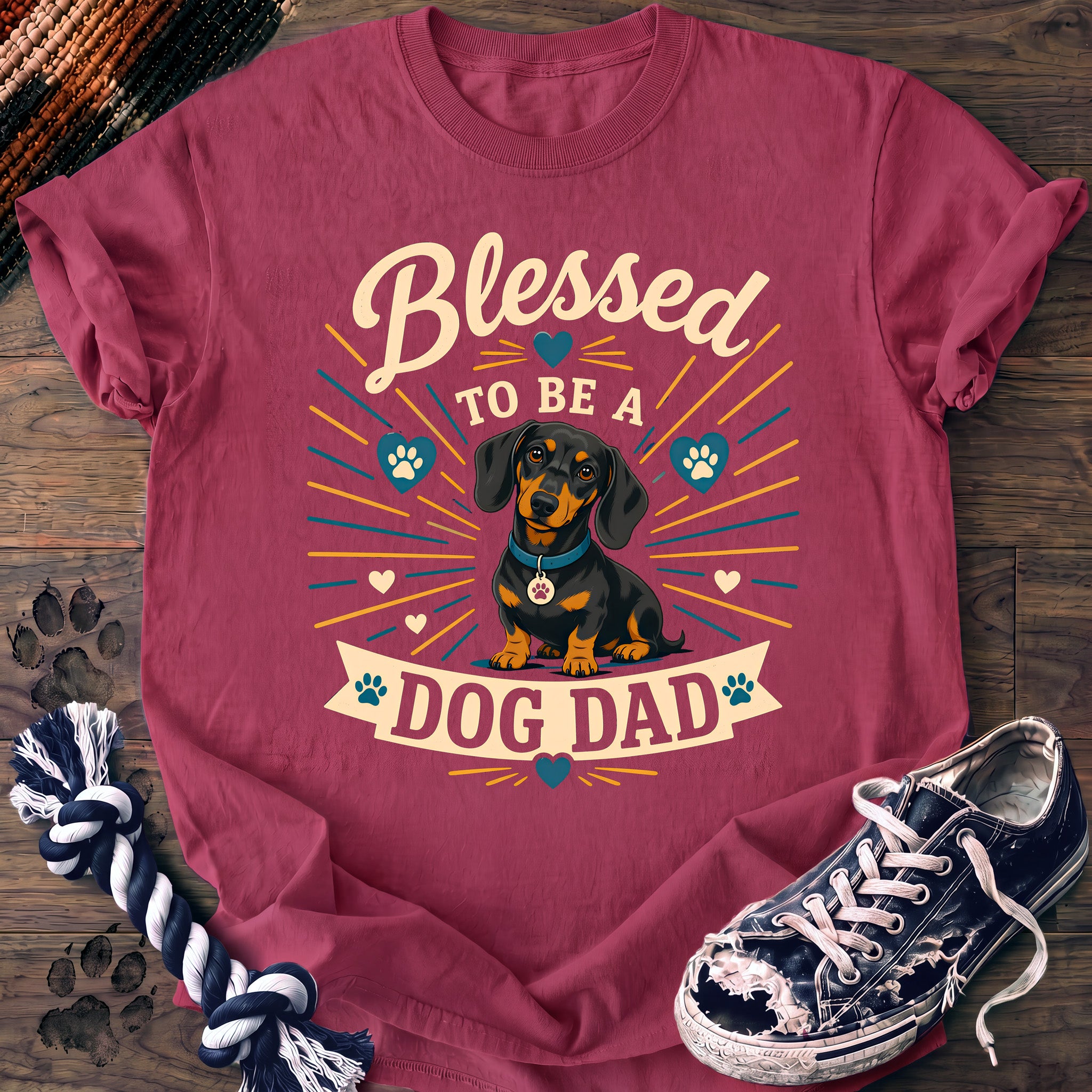 PAWSSION CLUB t-shirt in Crunchberry color - SKU PC-0371