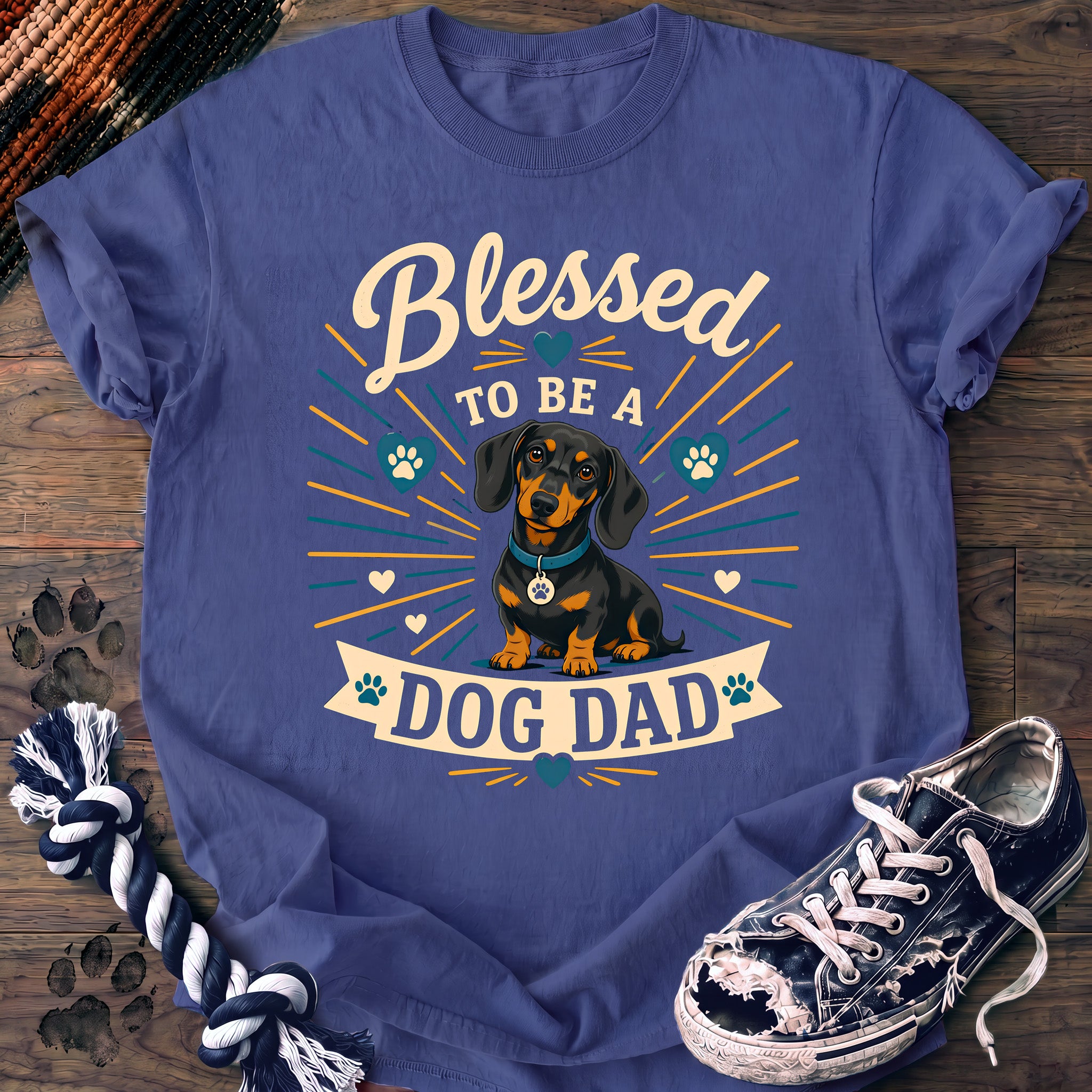 PAWSSION CLUB t-shirt in FloBlue color - SKU PC-0371