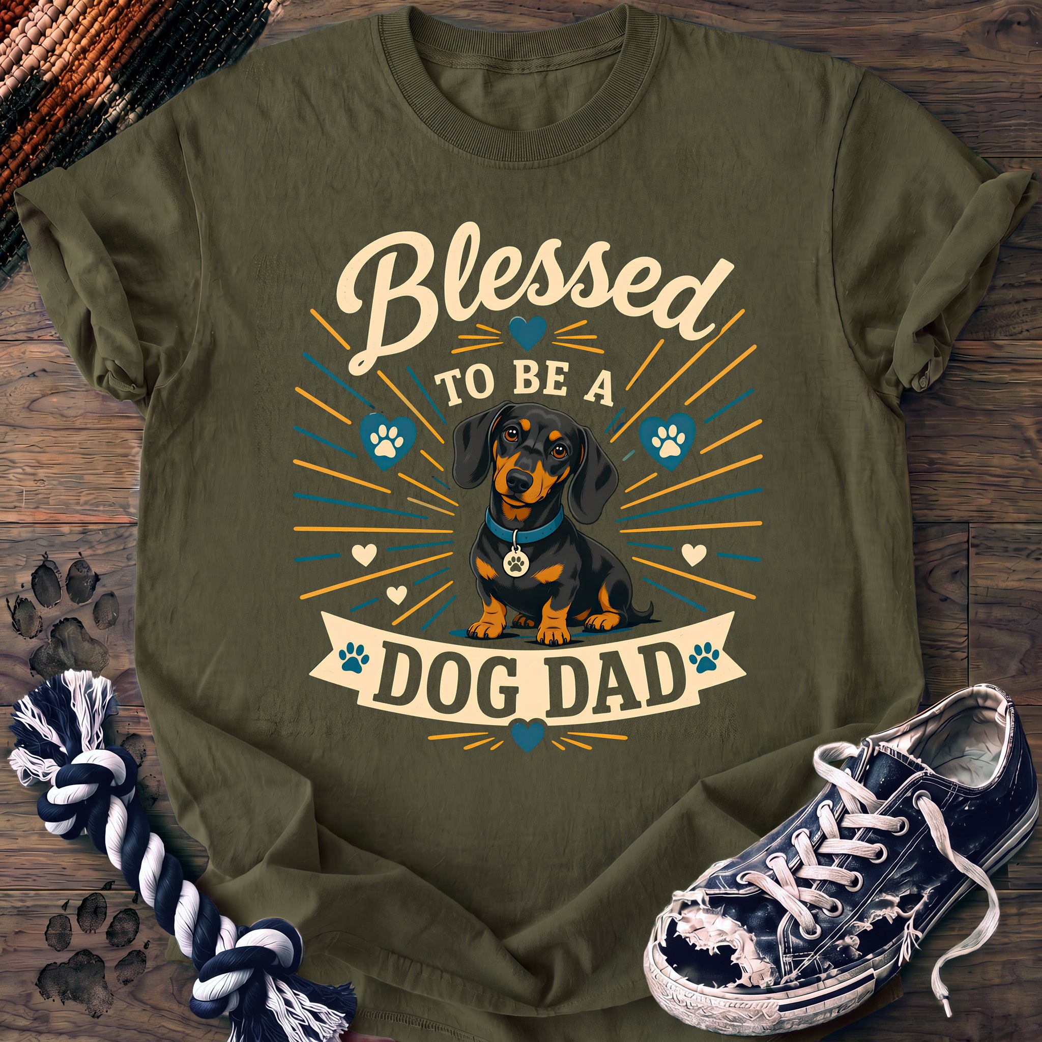 PAWSSION CLUB t-shirt in Moss color - SKU PC-0371