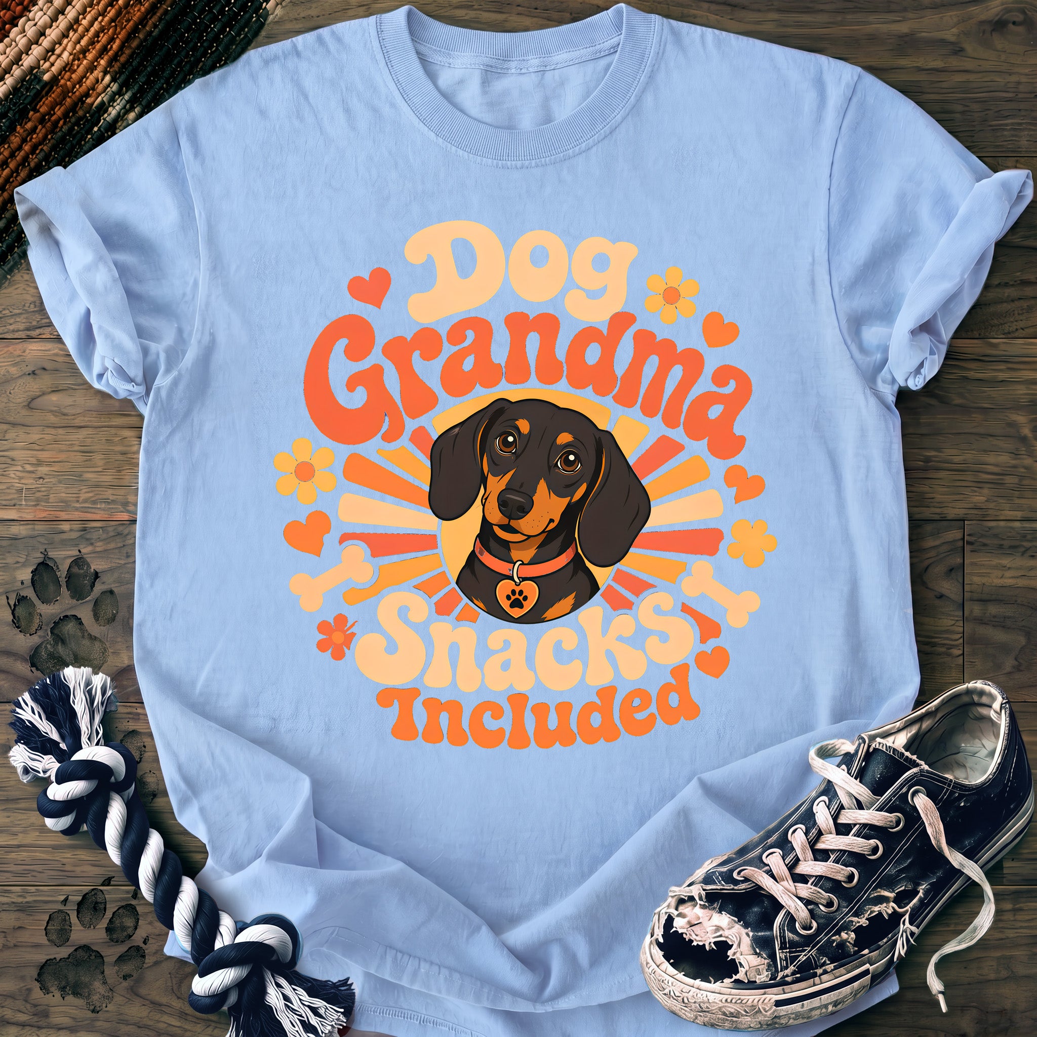 PAWSSION CLUB t-shirt in Chambray color - SKU PC-0372