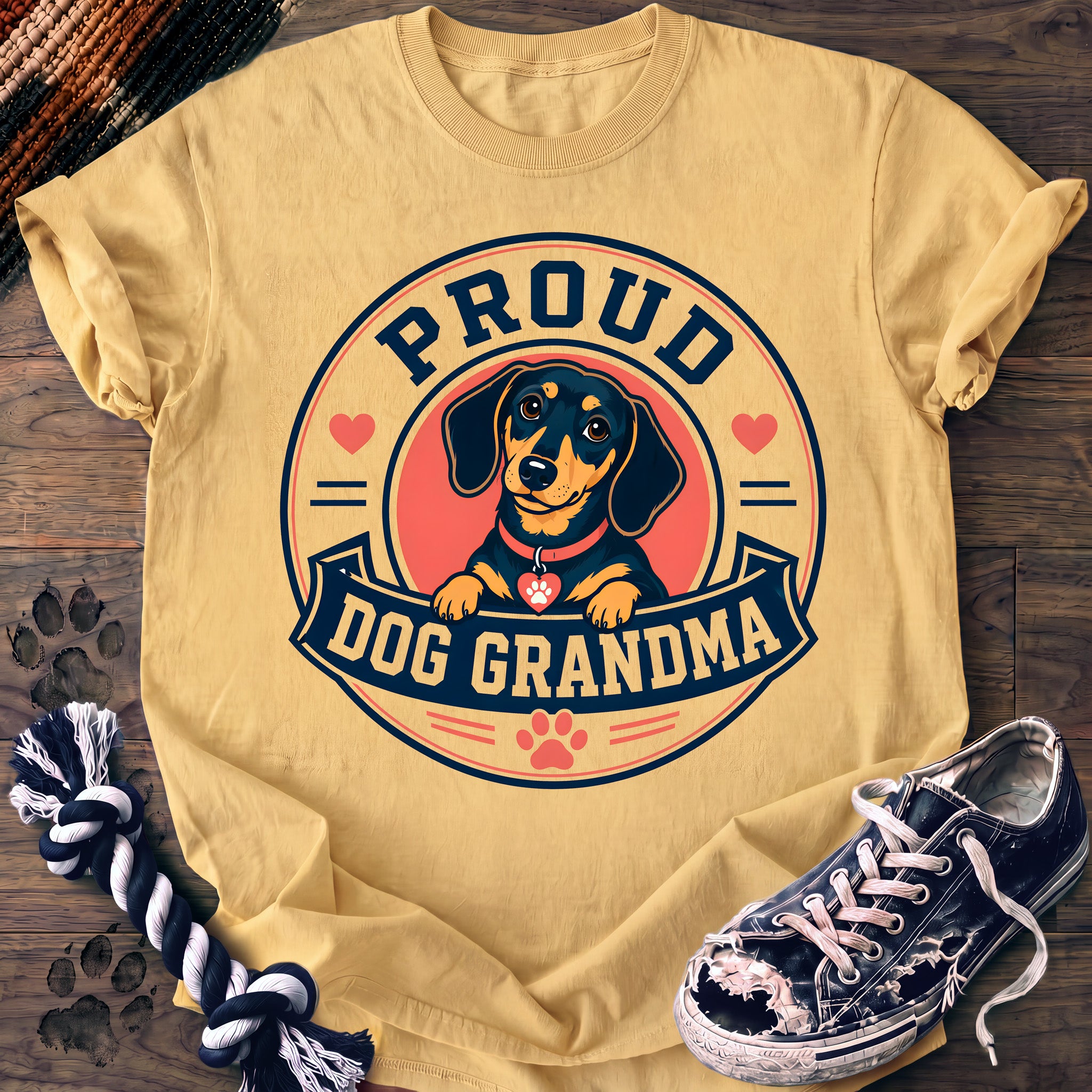PAWSSION CLUB t-shirt in Butter color - SKU PC-0373
