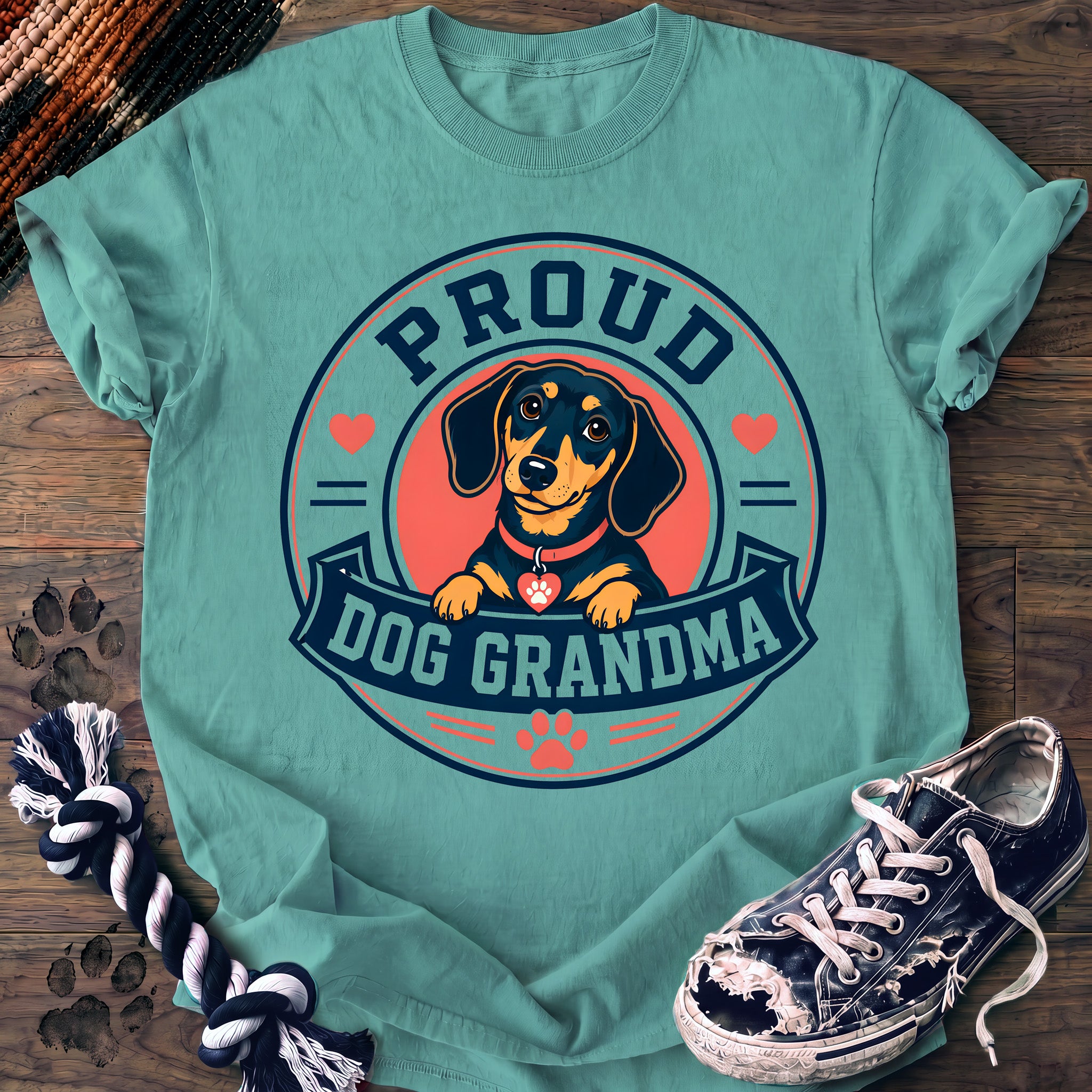 PAWSSION CLUB t-shirt in ChalkyMint color - SKU PC-0373