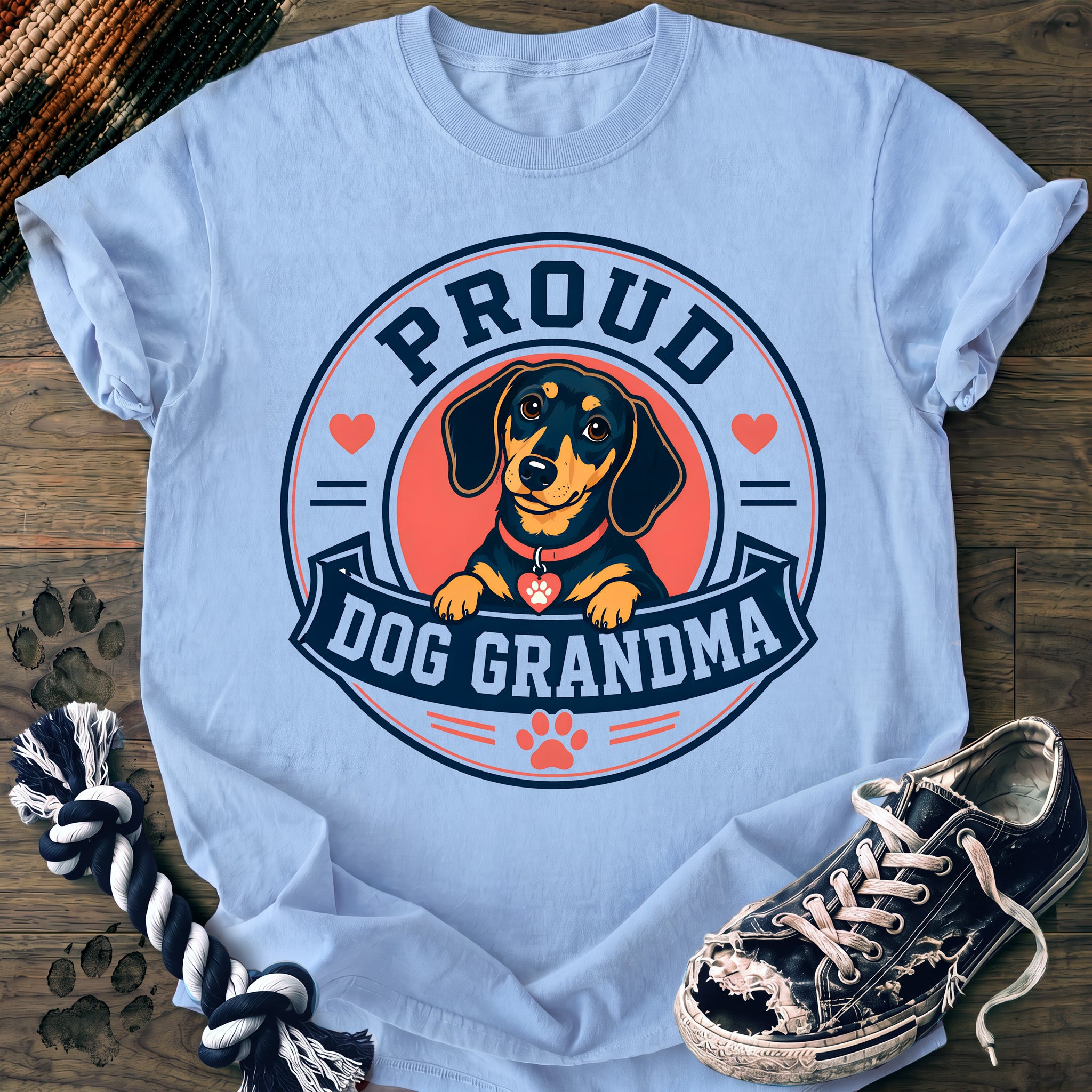 PAWSSION CLUB t-shirt in Chambray color - SKU PC-0373