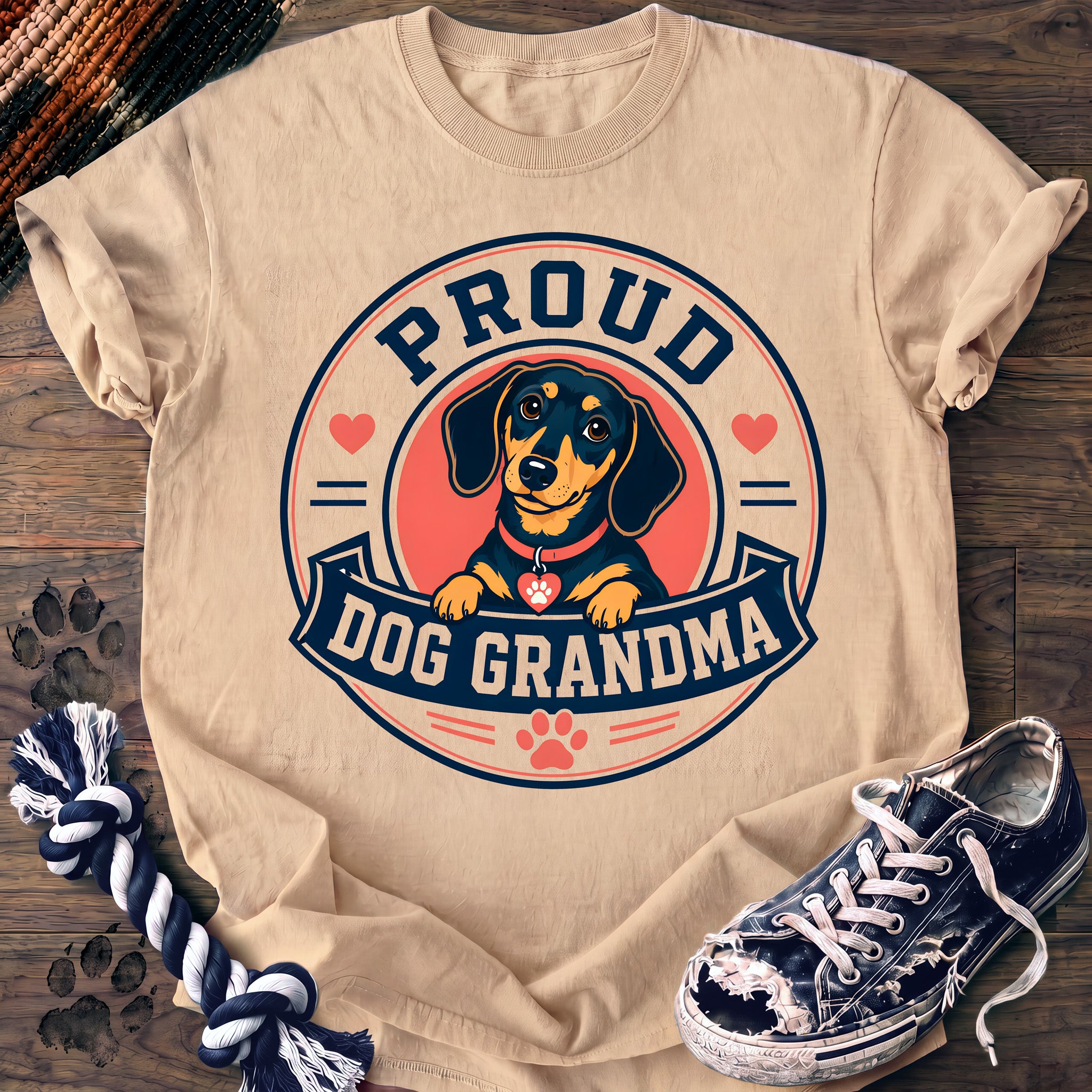 PAWSSION CLUB t-shirt in Ivory color - SKU PC-0373