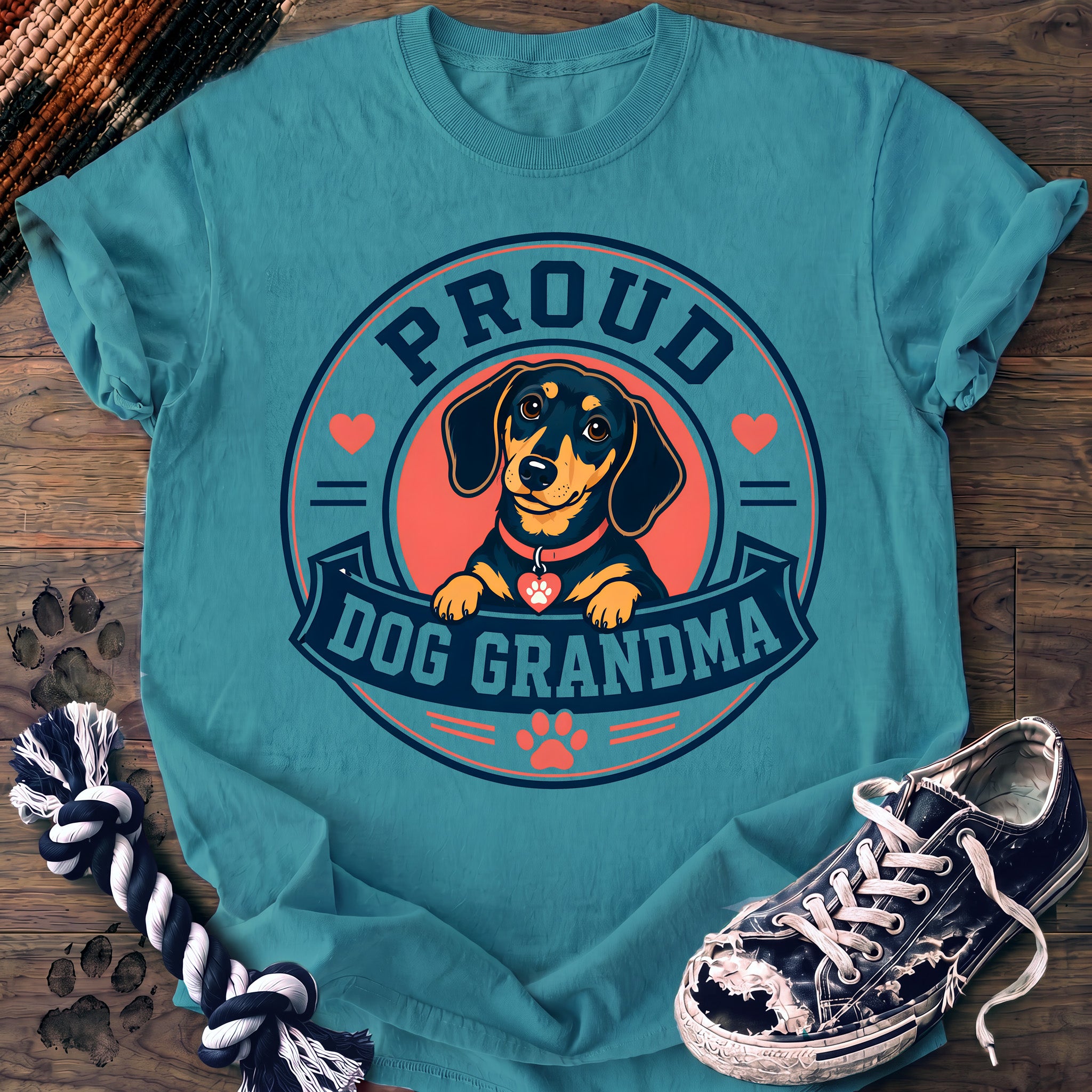 PAWSSION CLUB t-shirt in LagoonBlue color - SKU PC-0373