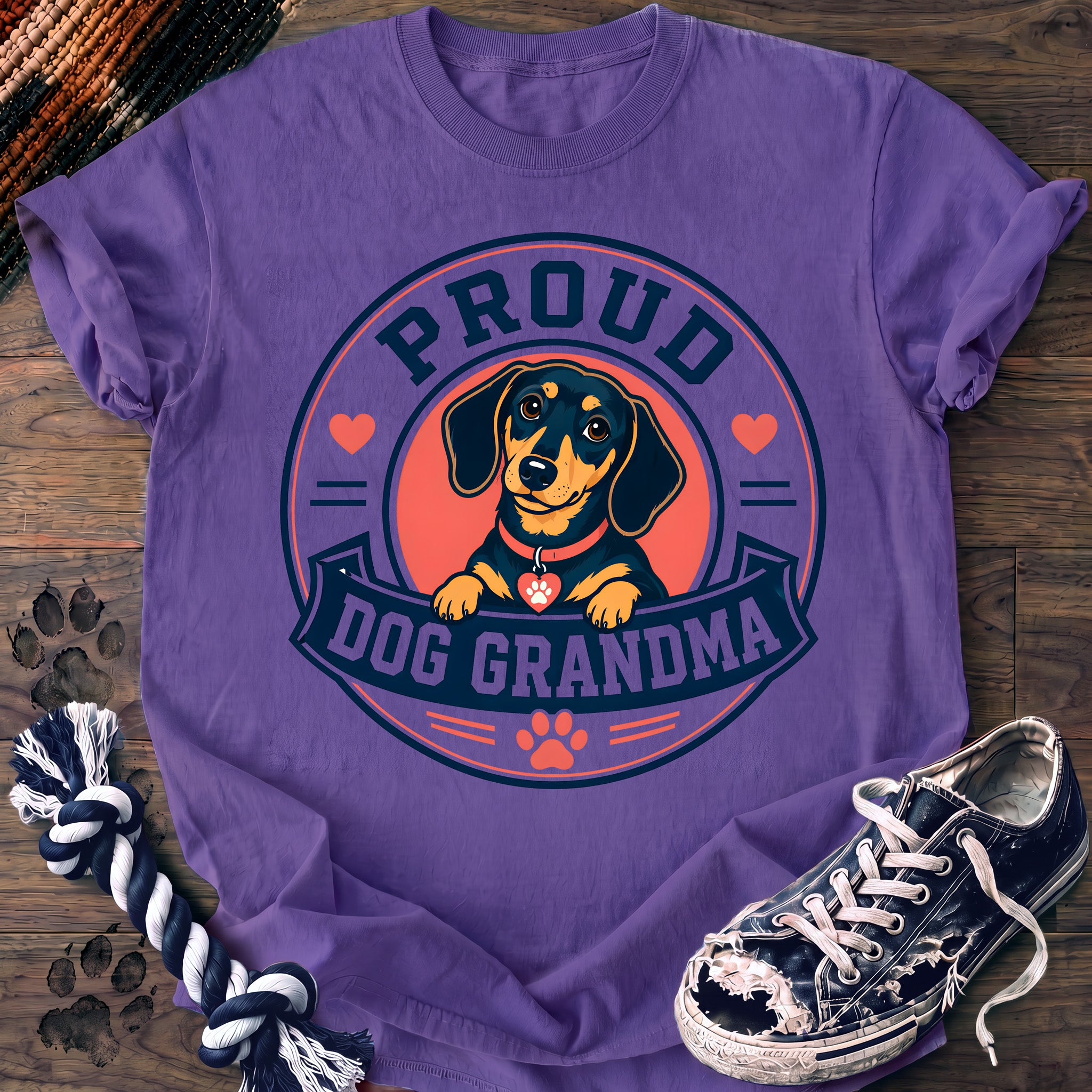 PAWSSION CLUB t-shirt in Violet color - SKU PC-0373